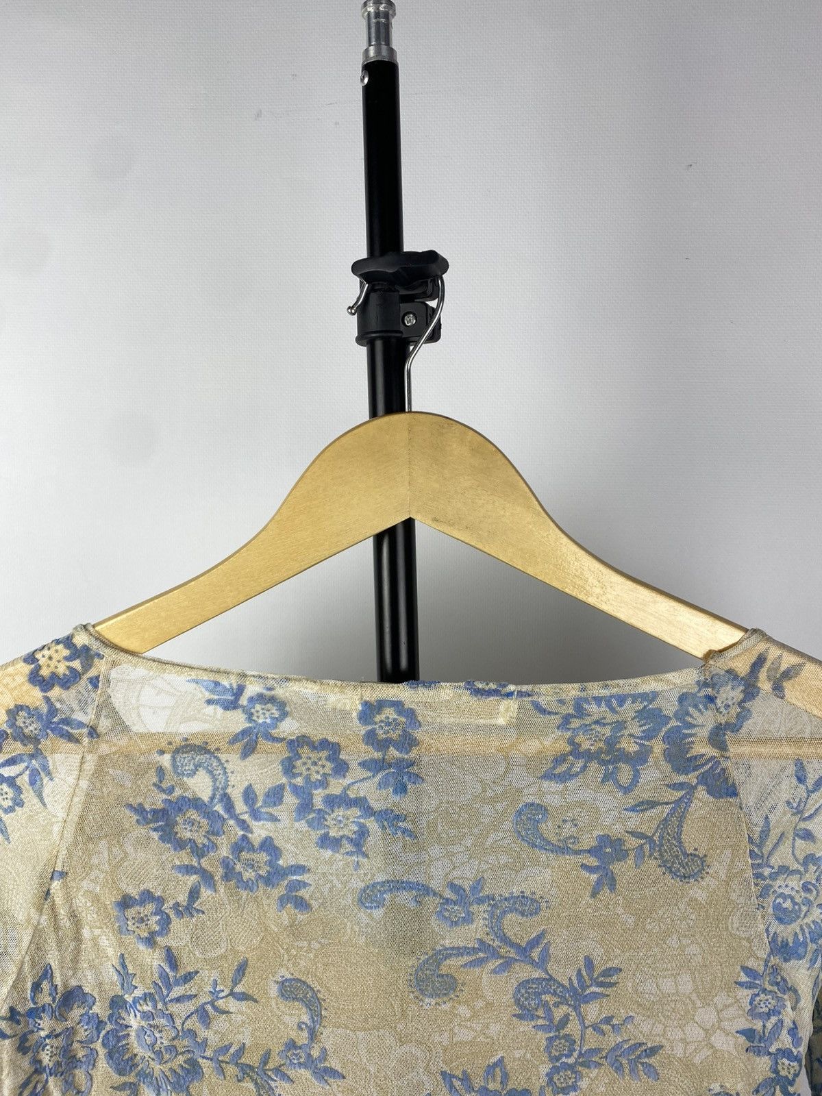Designer × Japanese Brand × Vintage Save The Queen Jean Paul Gaultier Style Mesh Blouses Size L / US 10 / IT 46 - 4 Thumbnail