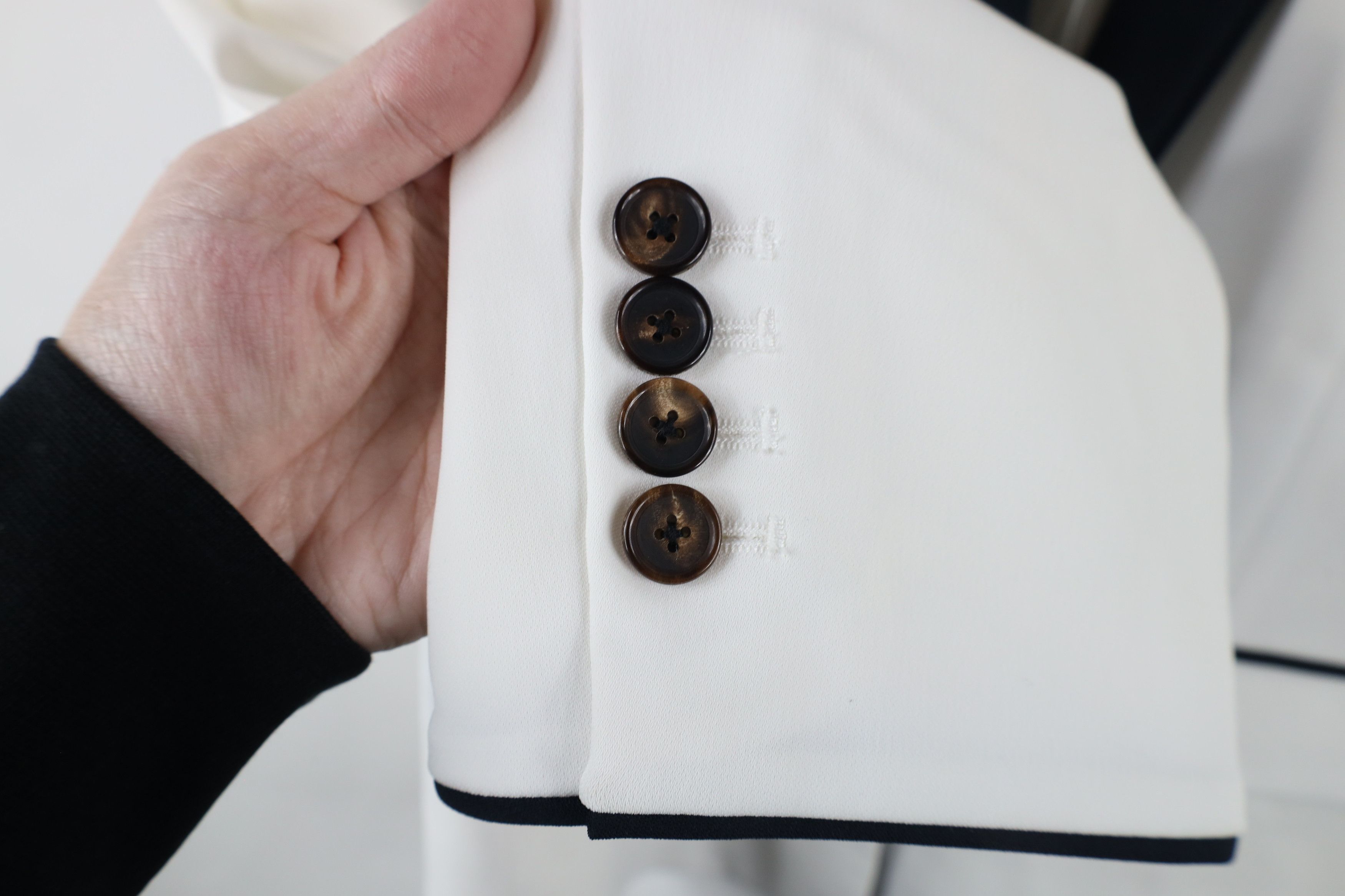 Equipment × Vintage New Equipment Femme Depuis One Button Blazer Jacket White Size XL / US 12-14 / IT 48-50 - 7 Thumbnail