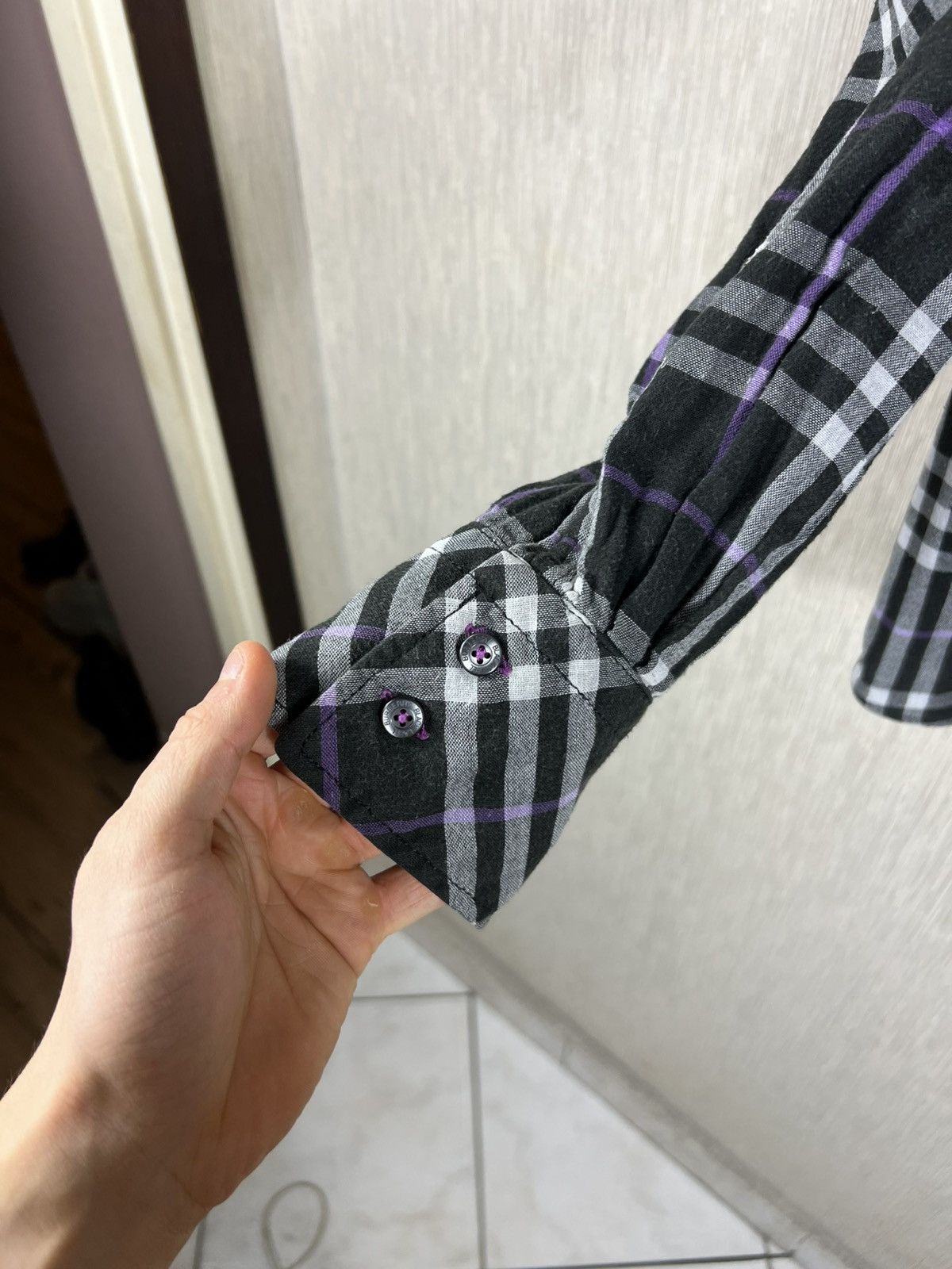 Burberry Vintage Burberry black label japanese brand checked shirt Size US M / EU 48-50 / 2 - 14 Thumbnail