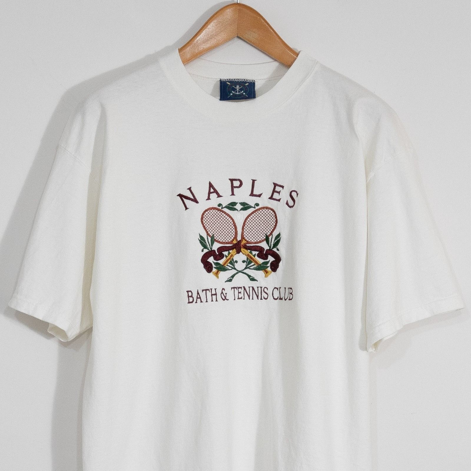 Vintage Vintage 90s Naples Bath & Tennis Club T Shirt Mens Large Size US L / EU 52-54 / 3 - 2 Thumbnail