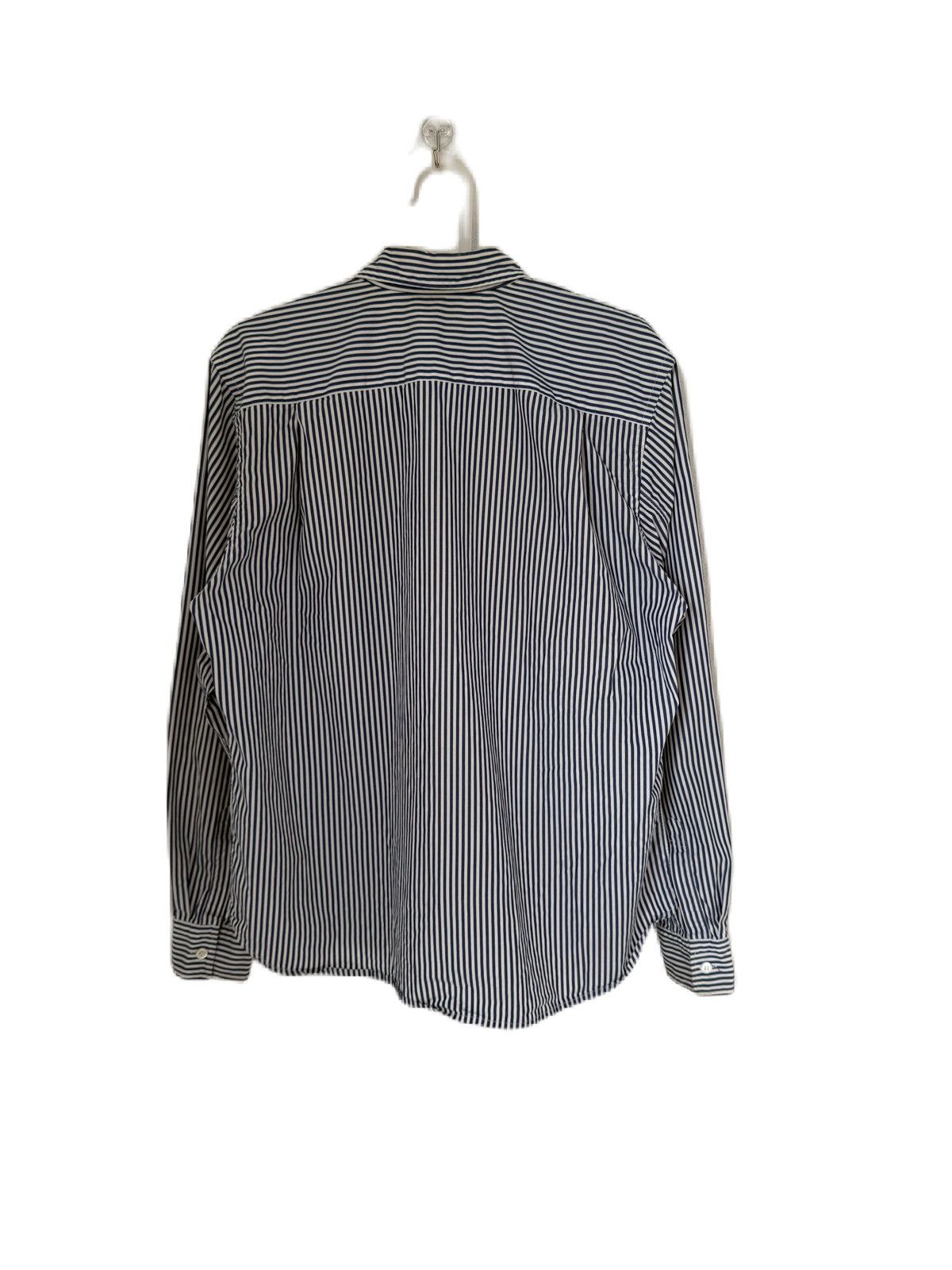 Comme des Garcons Homme Plus COMME DES GARCONS PLAY STRIPE BUTTON UP BLACK LOVE EMOJI Size S / US 4 / IT 40 - 2 Thumbnail