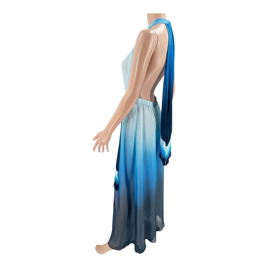 Jonathan Simkhai Jonathan Simkhai Cover-Up Ombre Swim Maxi Dress Blue Size S Size S / US 4 / IT 40 - 8 Thumbnail