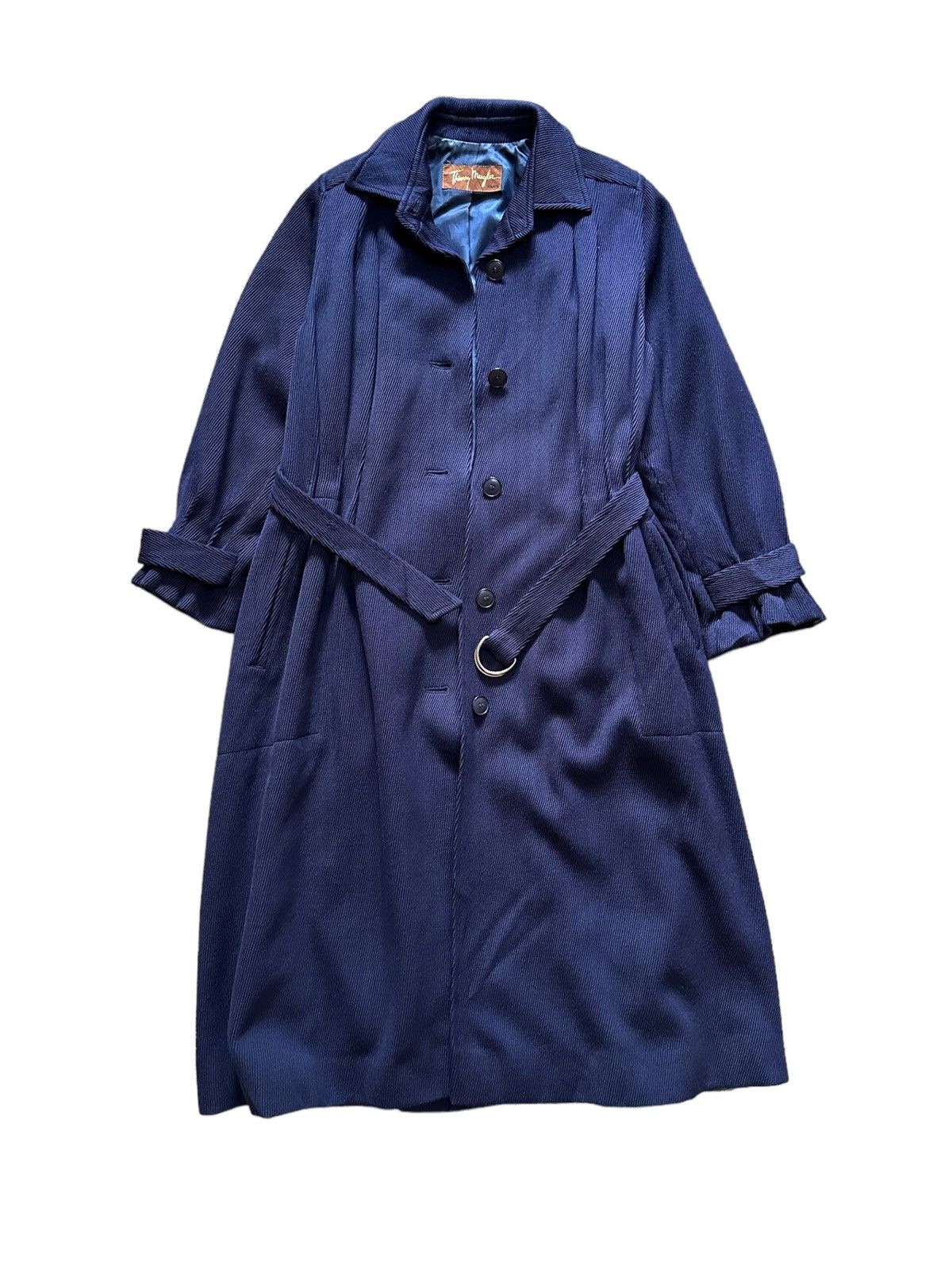 Thierry Mugler Vintage Thiery Mugler Wool Belten Coat Winter Long Jacket Size M / US 6-8 / IT 42-44 - 2 Thumbnail