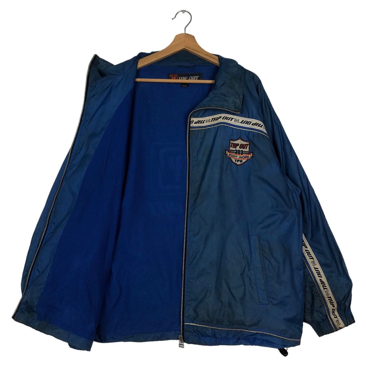 Hysteric Glamour 🔥Vintage Windbreaker Tap Out Striped Big Logo Spell Out Size US M / EU 48-50 / 2 - 8 Thumbnail