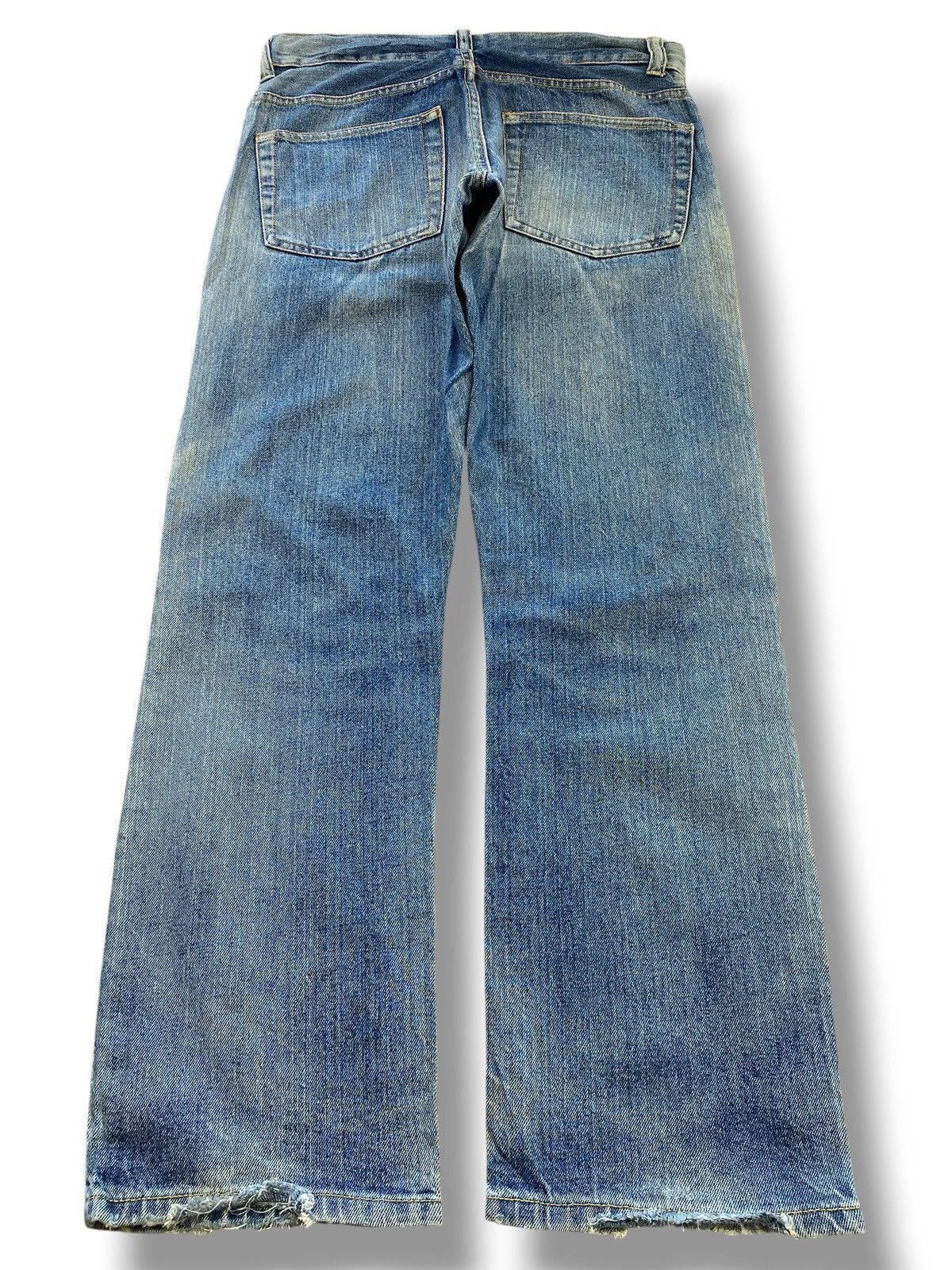 Japanese Brand Japanese Brand Faded Wash Ripped Style Straight Leg Jeans Size US 30 / EU 46 - 3 Thumbnail
