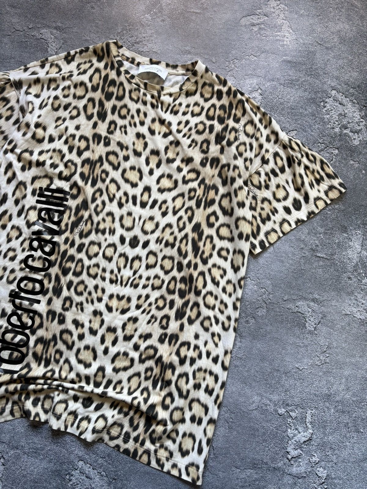 Roberto Cavalli Vintage Roberto Cavalli Luxury Leopard Pattern T Shirt Y2K Size S / US 4 / IT 40 - 4 Thumbnail