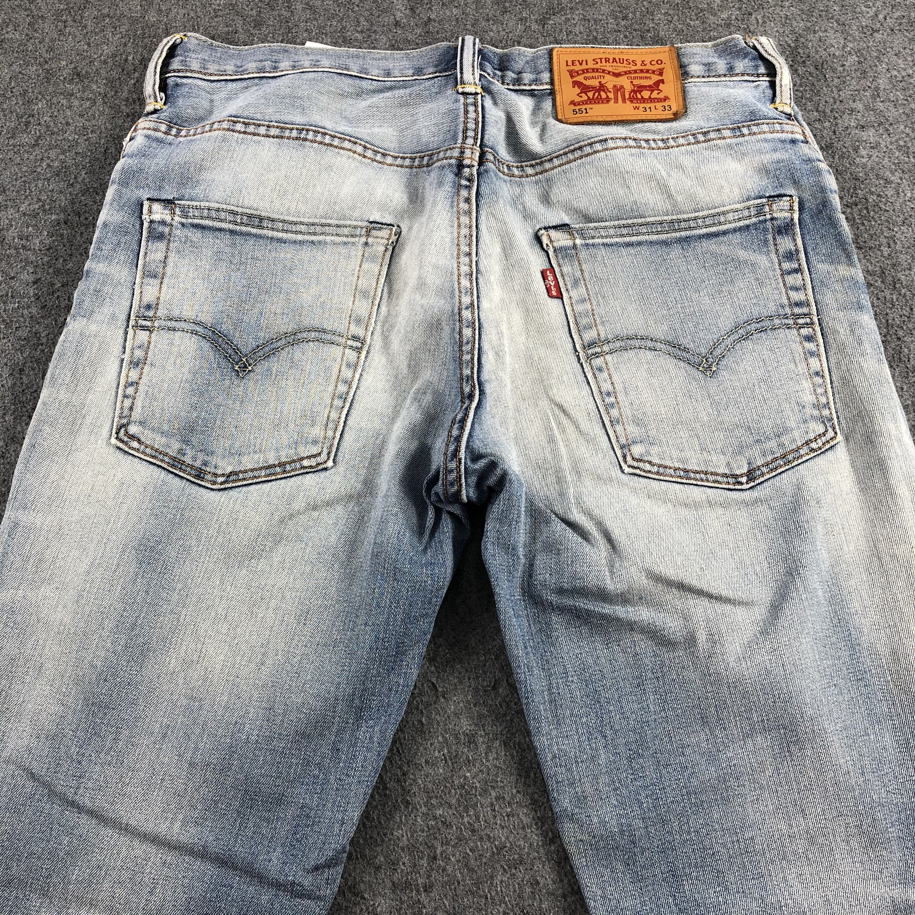 Levi's Vintage Light Wash Levis 551 Jeans-J1883 Size US 32 / EU 48 - 4 Thumbnail