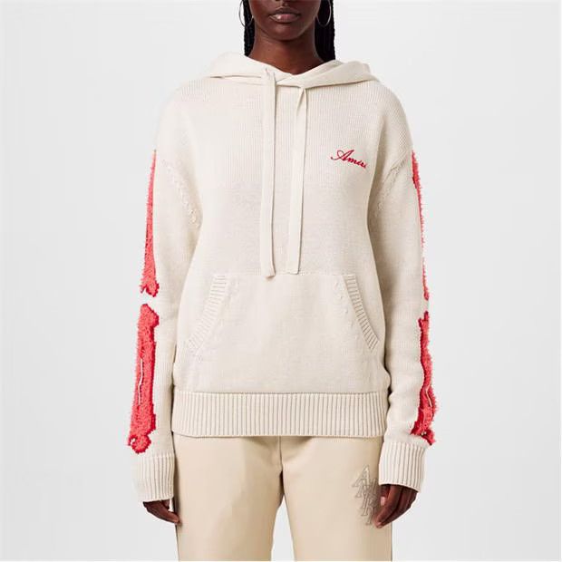 Amiri o1g2r1mq0824 Hoodie in Off White & Red Size M / US 6-8 / IT 42-44 - 3 Thumbnail