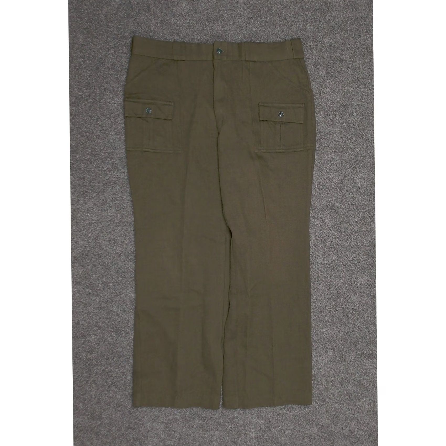 Vintage VINTAGE Cabela's Hunter Green Heavy Twill Hunting Work Pants Men 38x30 Green 8 Pockets 80s Rugged Heritage Workwear USA Pants Mens Adjustable Hem Size US 38 / EU 54 - 3 Thumbnail