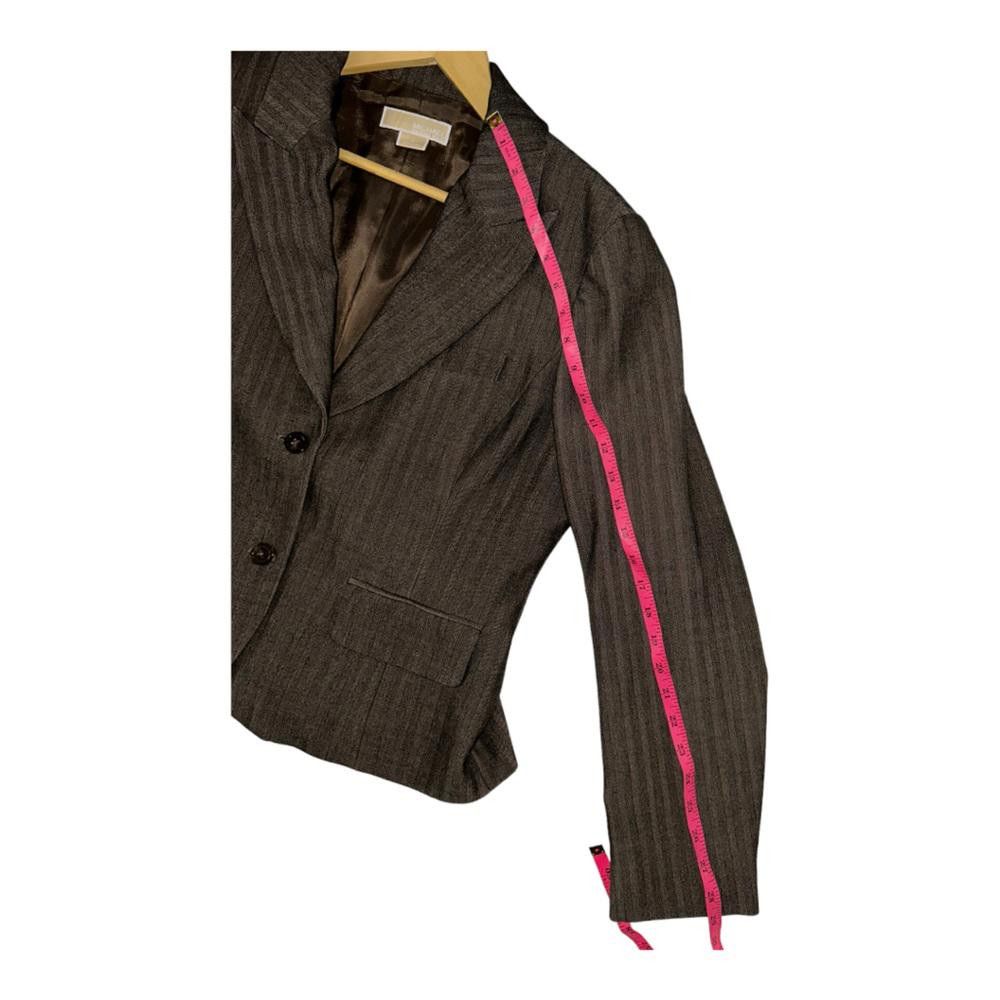 Michael Kors Michael Kors l Brown Striped Blazer Jacket Size 14 Size XL / US 12-14 / IT 48-50 - 5 Thumbnail