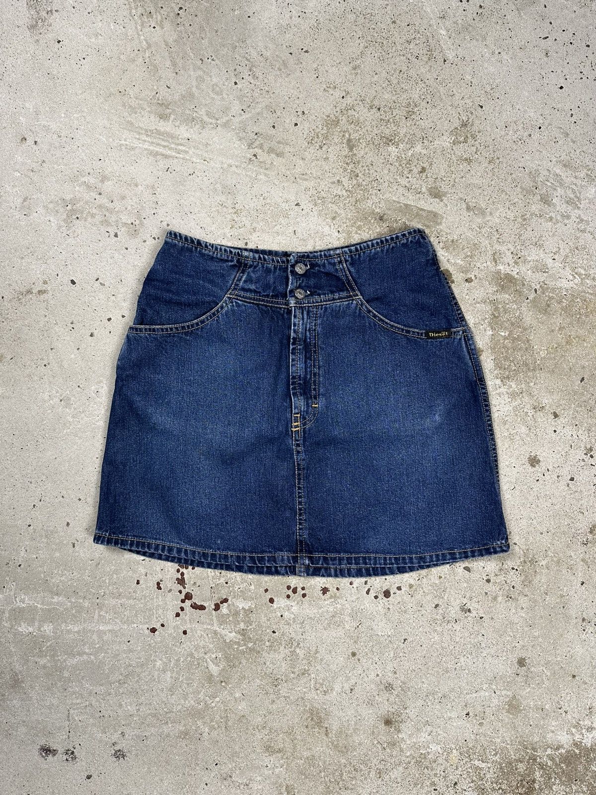 Diesel Vintage 90s Diesel Females Denim Jeans Mini Skirt rare Size 28" / US 6 / IT 42 - 1 Thumbnail
