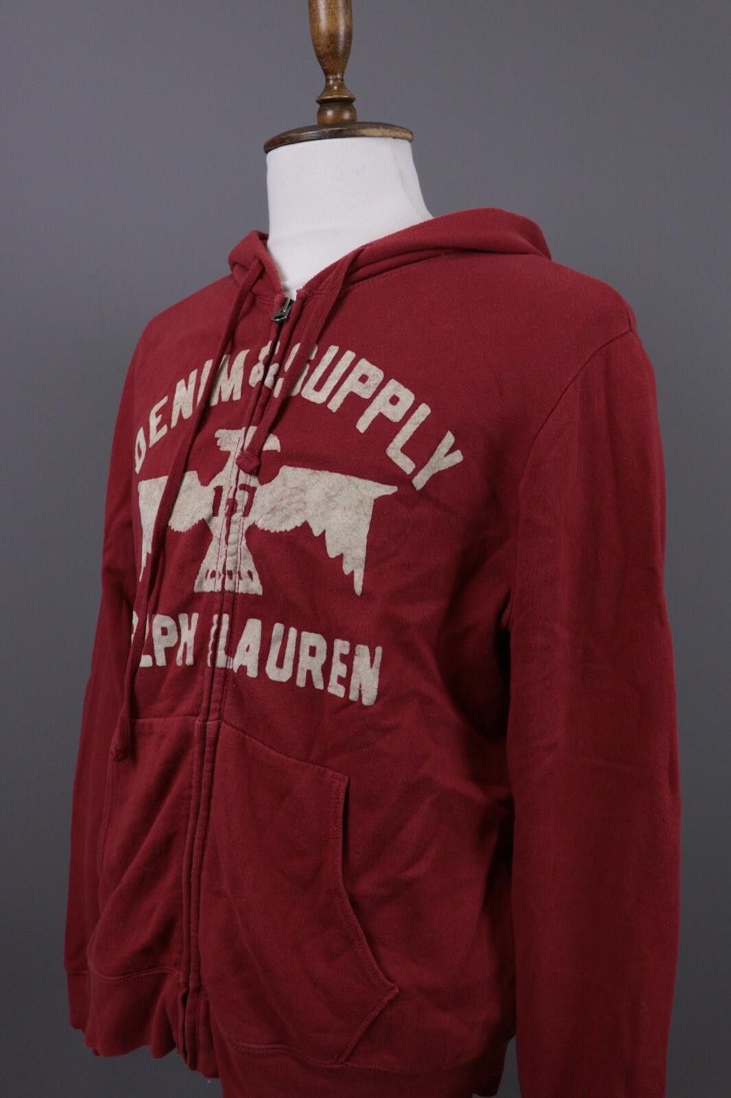 Denim & Supply Ralph Lauren Denim & Supply Ralph Lauren Logo Hoodie Sweater Size L Size US L / EU 52-54 / 3 - 6 Thumbnail