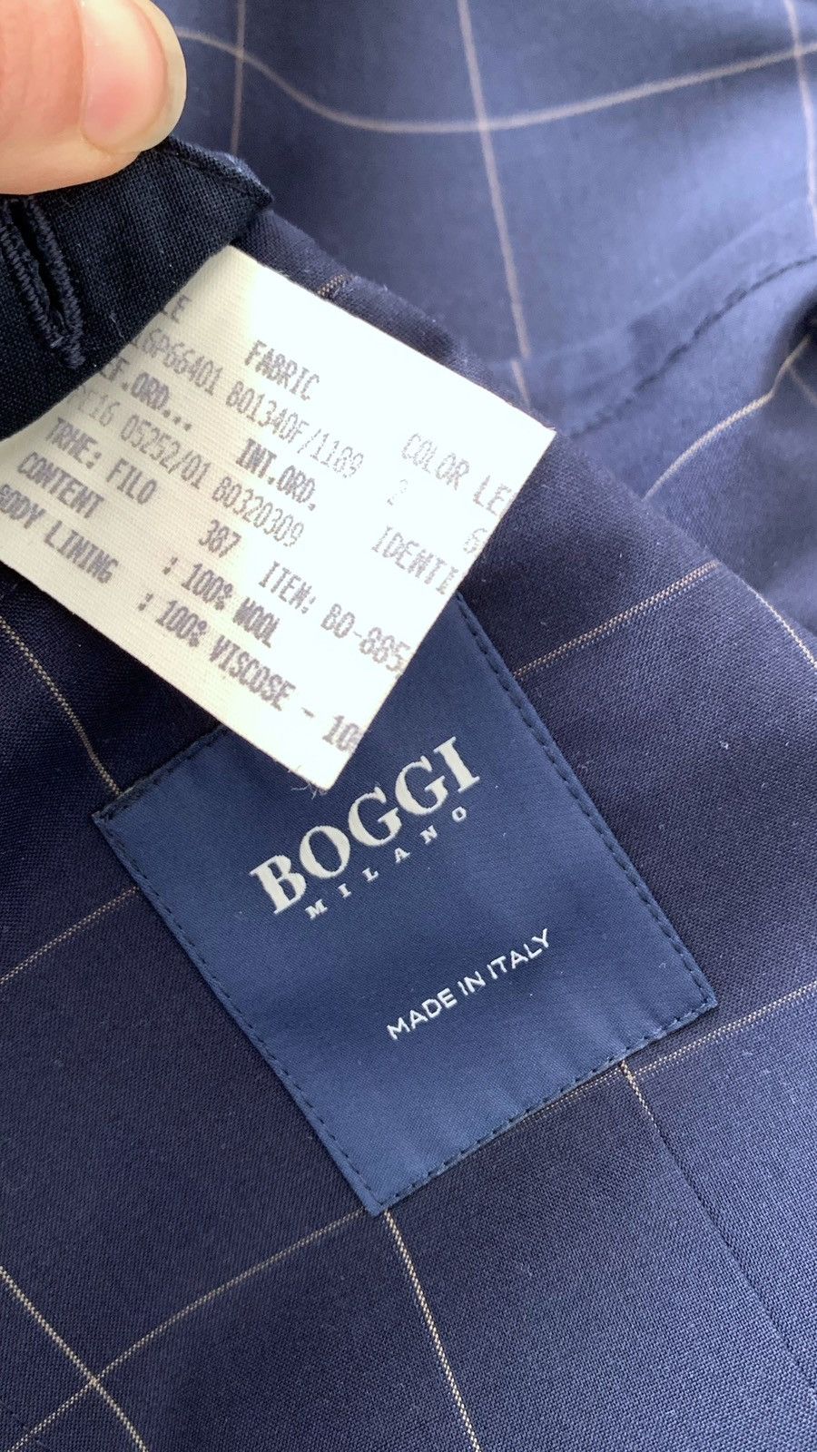 Boggi Boggi Milano Blazer Wool Viscose Size 50 Size 50S - 8 Thumbnail