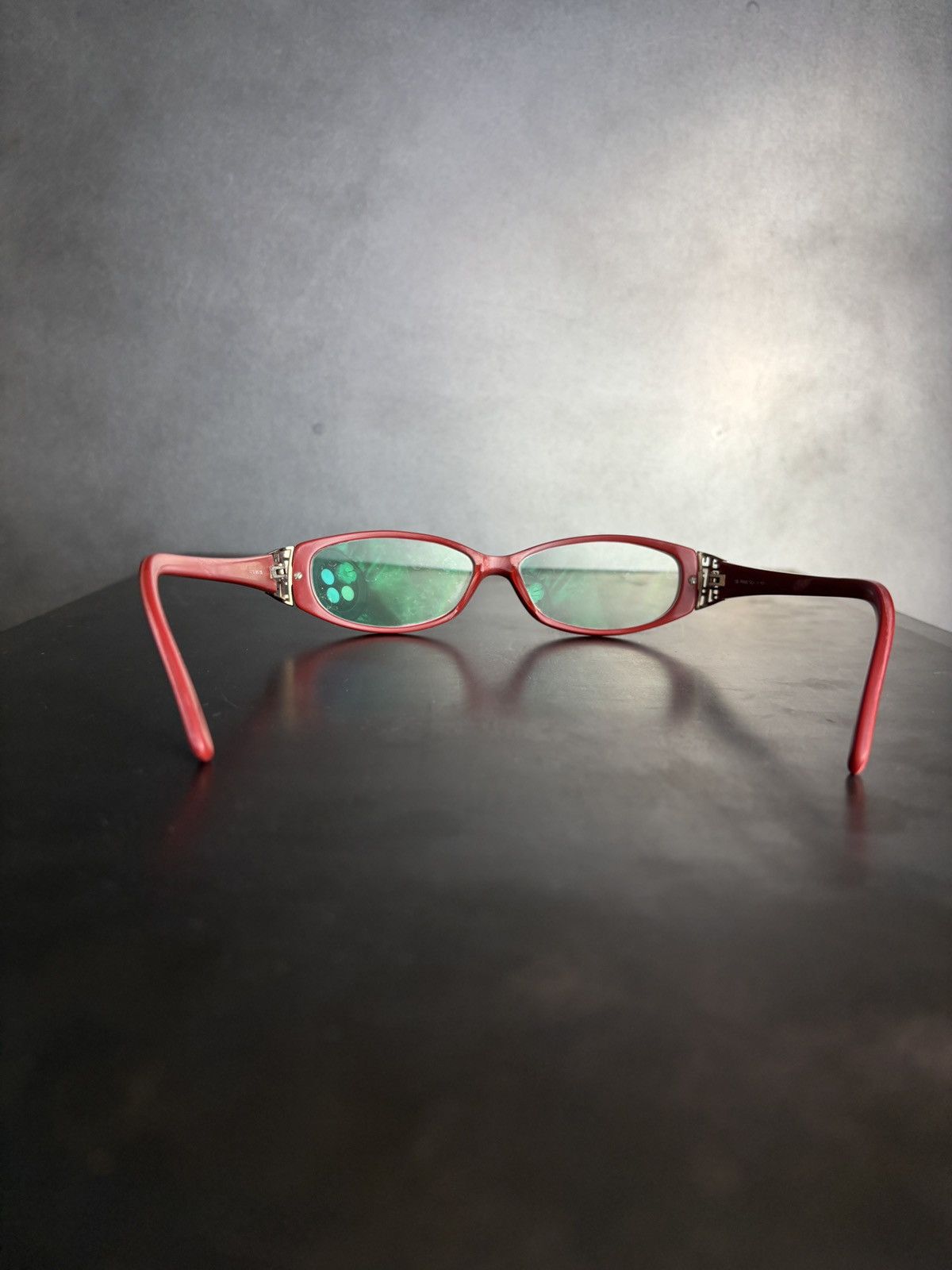 Fendi 2006 Fendi Glasses Vintage Frames F697 Red Y2K Oval Cat Eye Size ONE SIZE - 7 Thumbnail