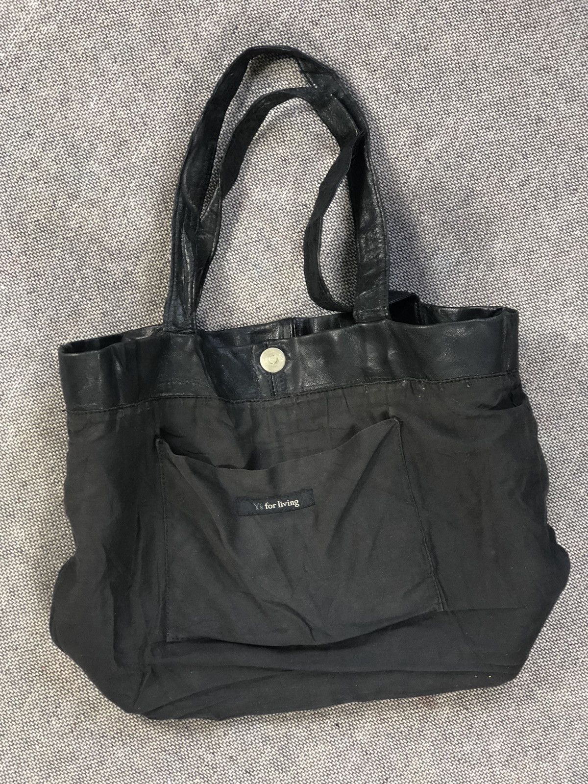 Y's Y’s for living Handle Bag With M&K Yokoya Collection Button Size ONE SIZE - 15 Thumbnail