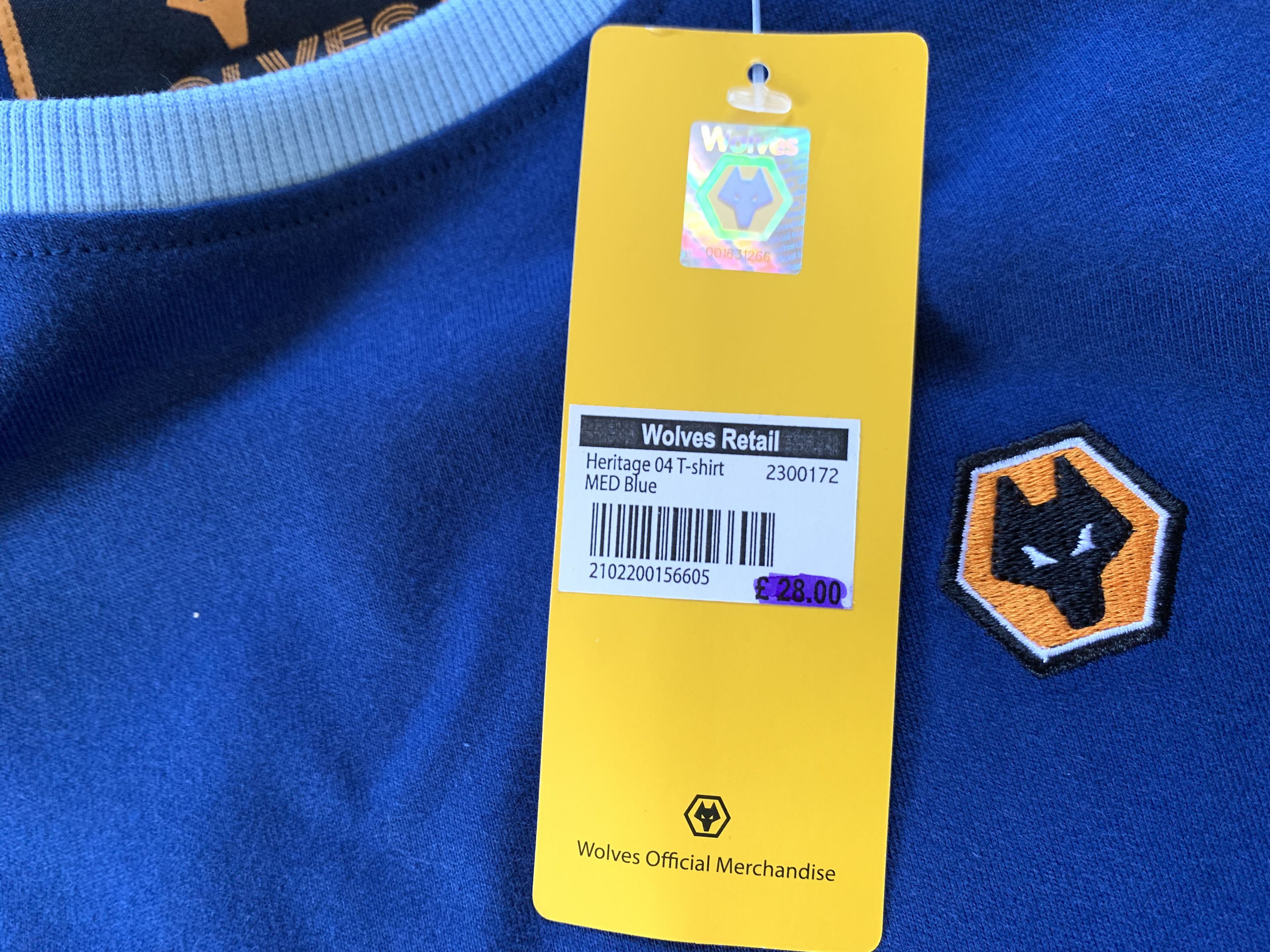 Other Wolverhampton Wanderers FC Cotton Soccer T Shirt Size US M / EU 48-50 / 2 - 7 Thumbnail