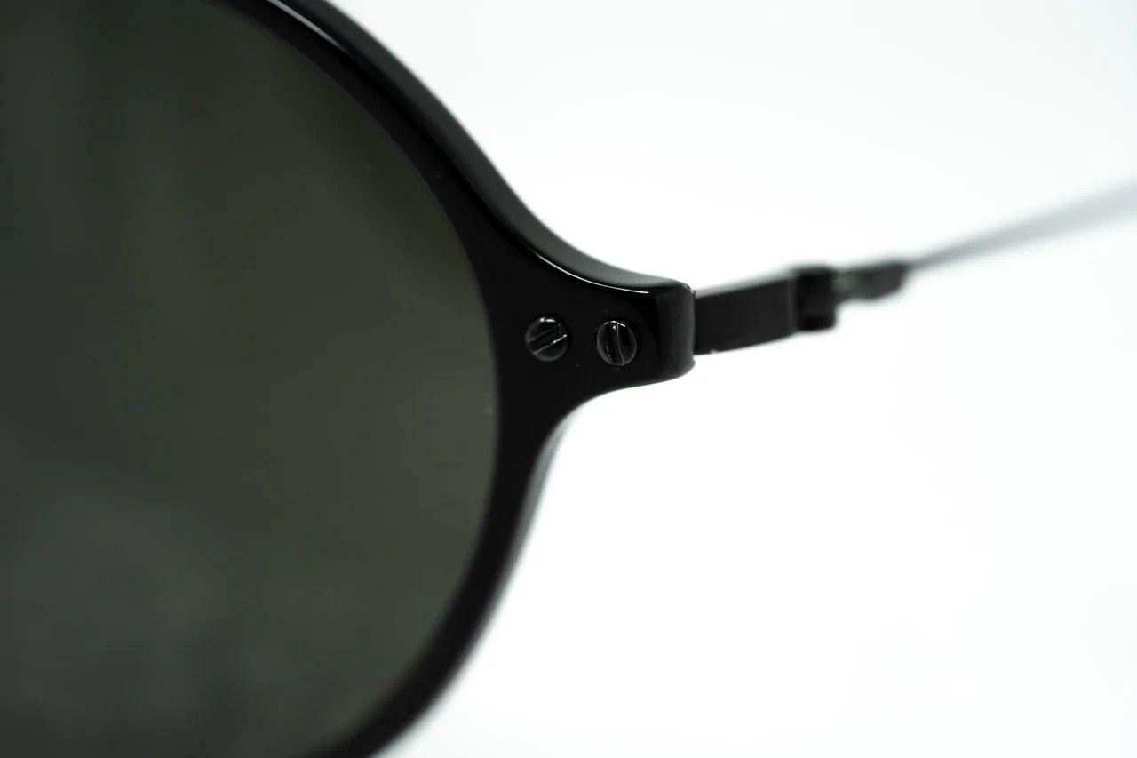 Ann Demeulemeester Ann Demeulemeester Sunglasses Oval Silver Black and Grey Size ONE SIZE - 8 Thumbnail