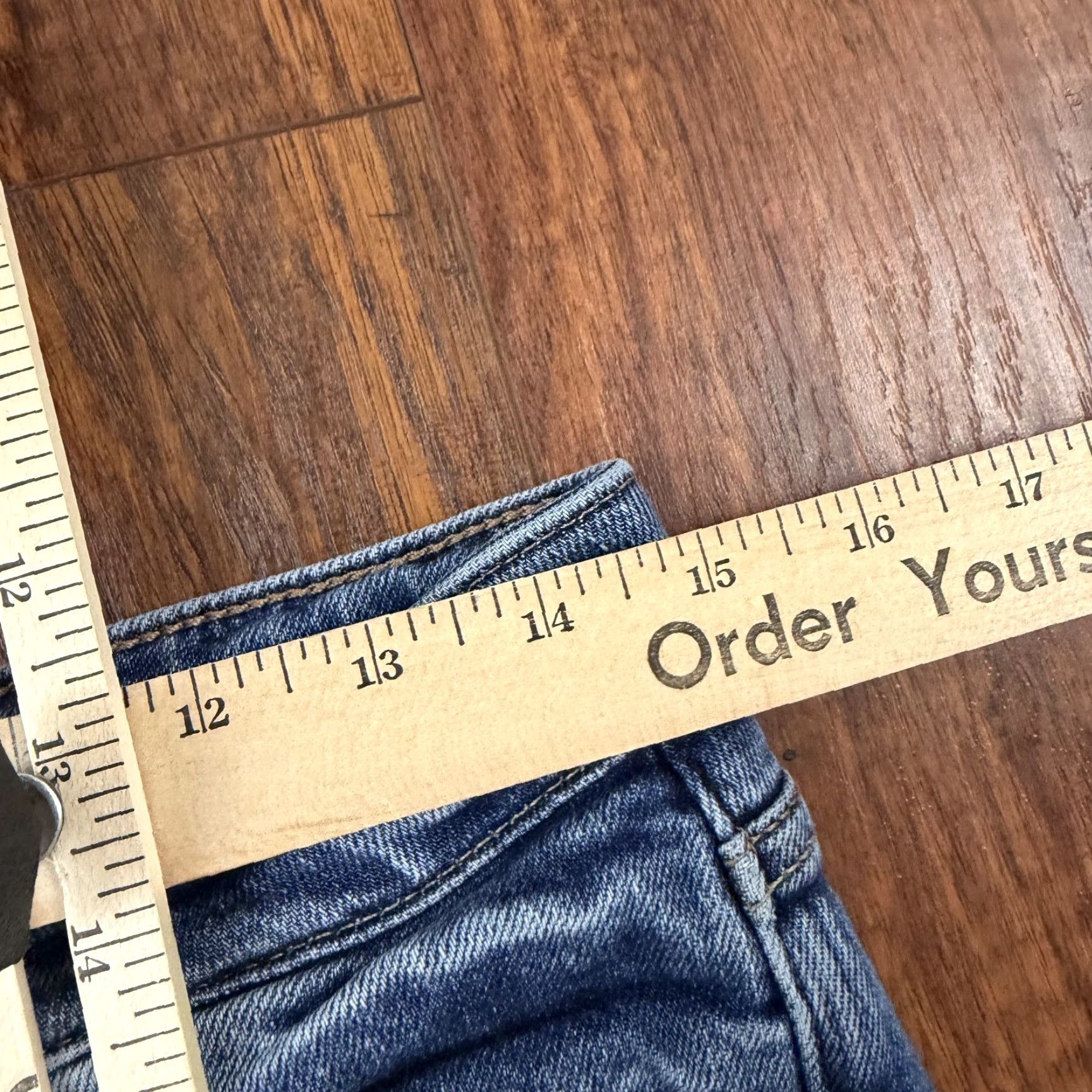 Silver Jeans Co. Silver Jeans Womens Jeans Slim Straight Mid Blue 29x30 27 Regular Stretch Denim Cotton Blend Logo Rise Knits? Size 29" - 5 Thumbnail