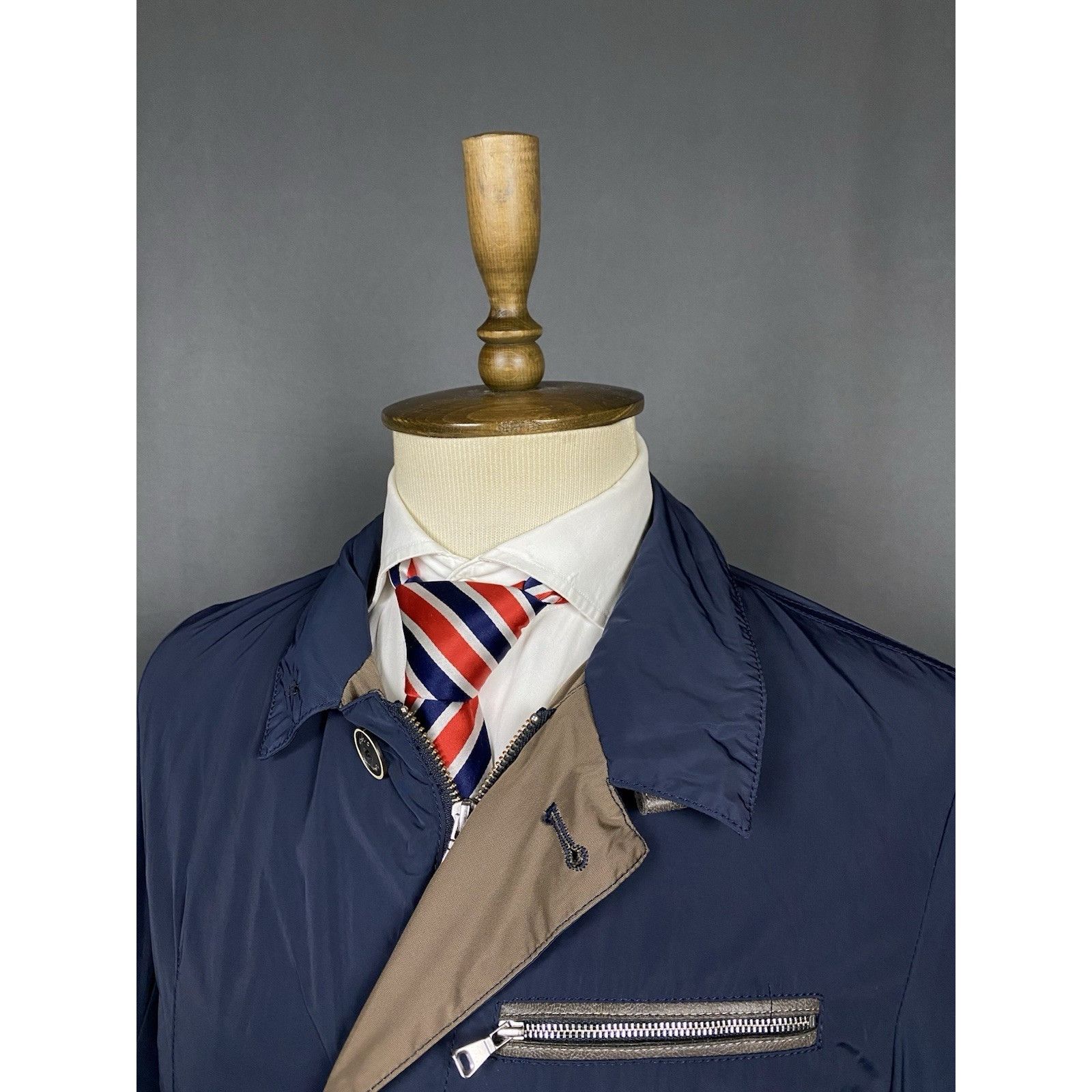 Gimo's Gimo's Men's Blue Lightweight utility Sportcoat Nylon Jacket Size US M / EU 48-50 / 2 - 5 Thumbnail