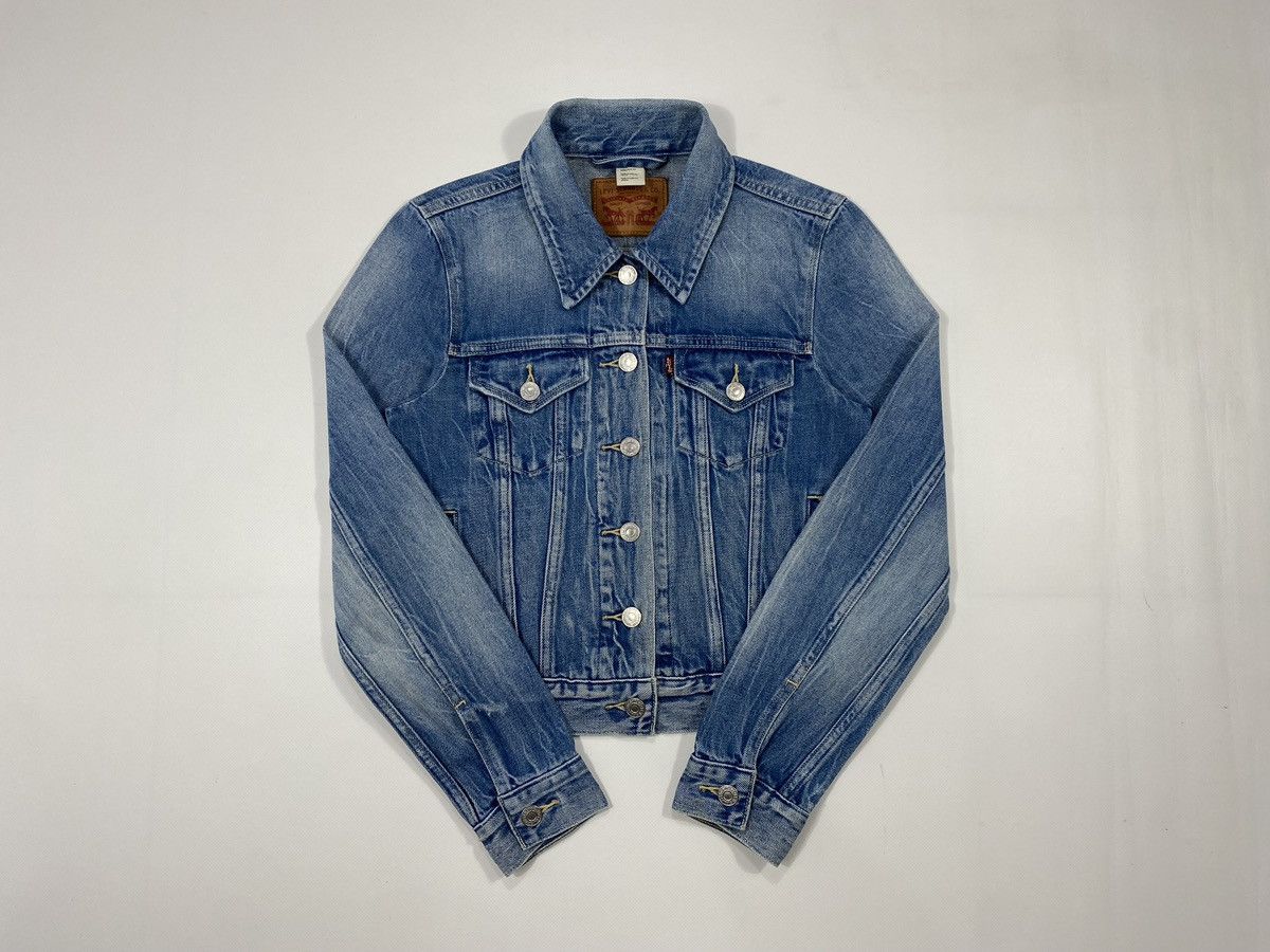 Levi's Levis Washed Blue Trucker Jacket Denim Size XS / US 0-2 / IT 36-38 - 14 Thumbnail