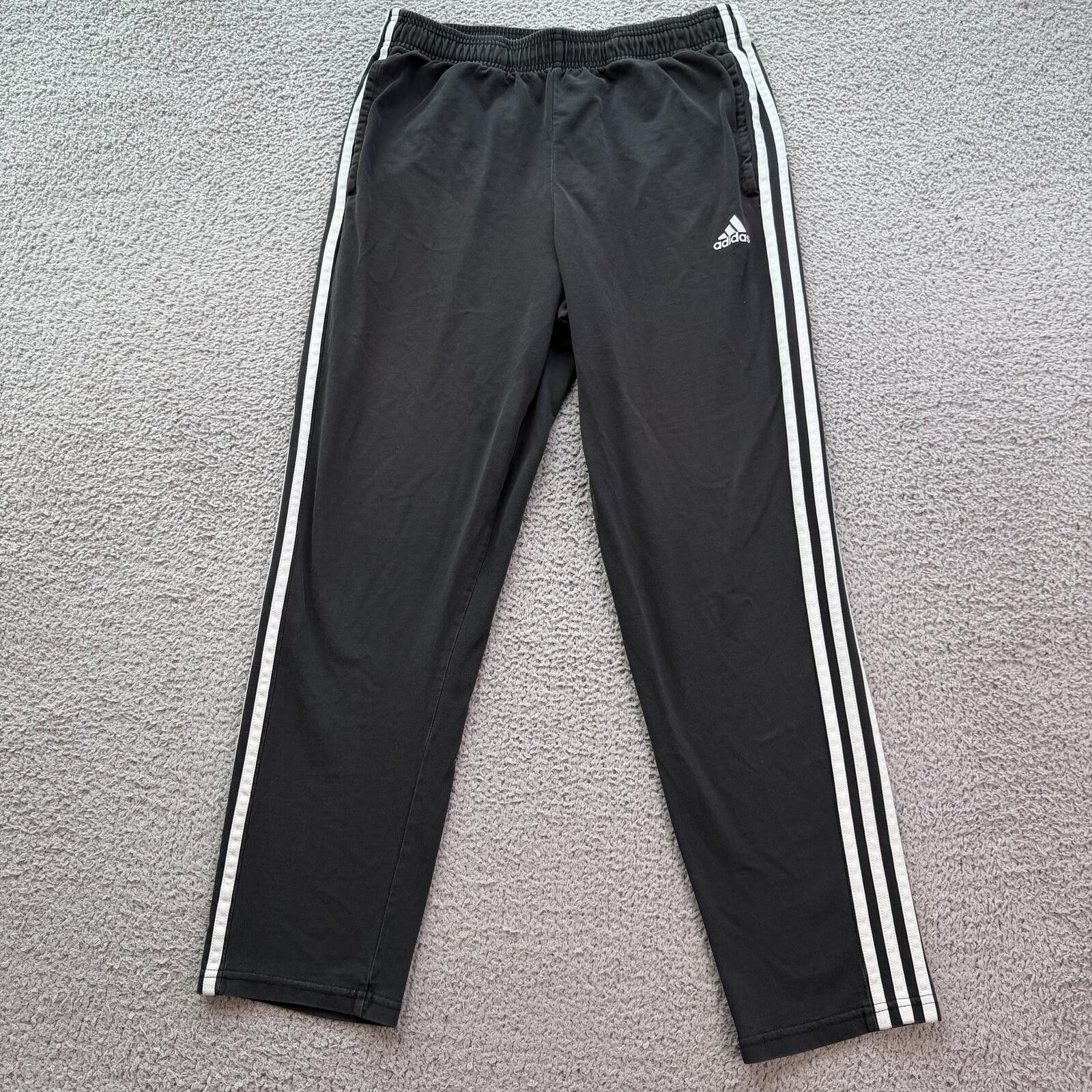 Adidas Adidas 3 Stripe Black Track Pants Joggers Men L Athletic Y2K Size US 34 / EU 50 - 1 Thumbnail