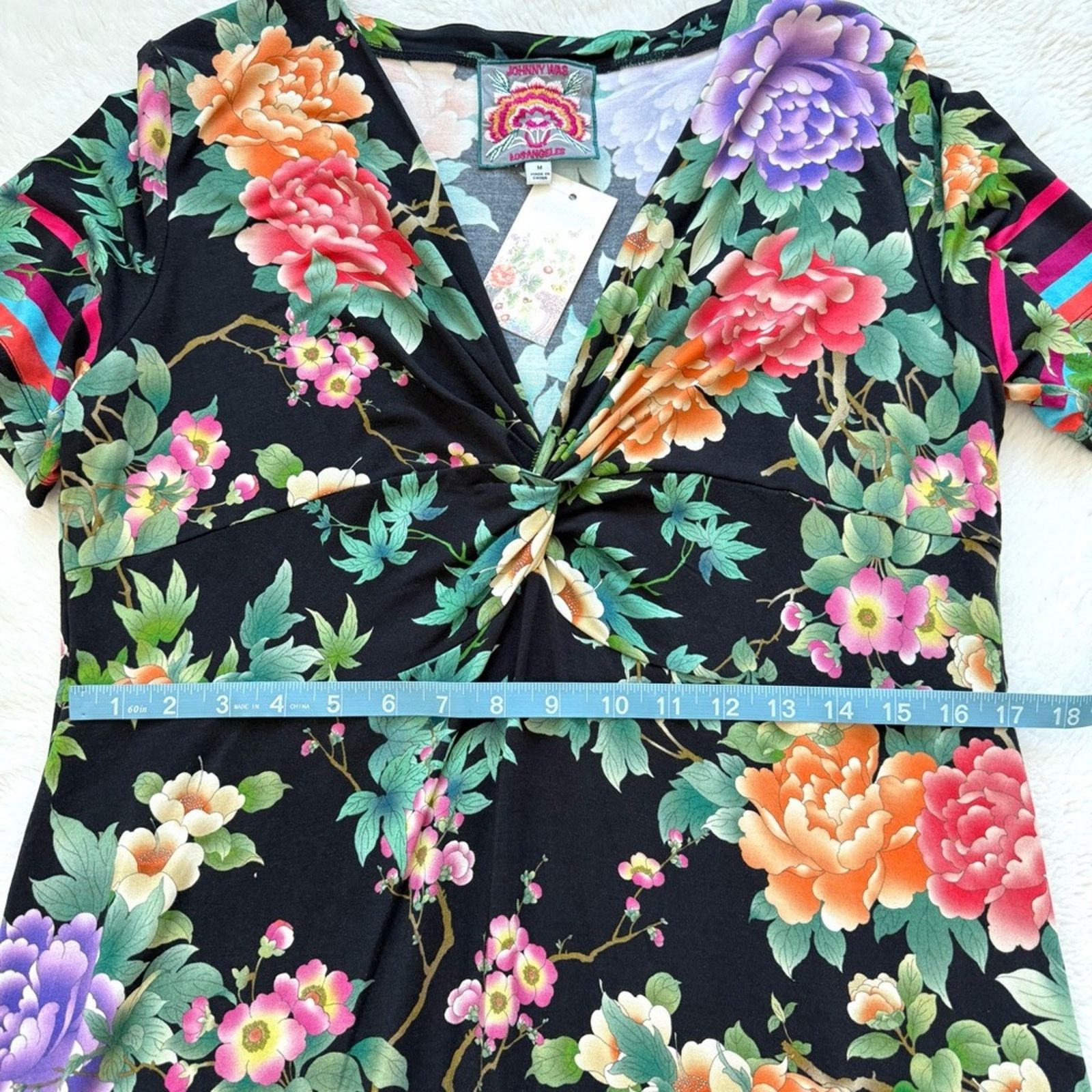 Johnny Was NWT!!! Jonny Was women floral print dress size M Retail 175$ Size M / US 6-8 / IT 42-44 - 7 Thumbnail