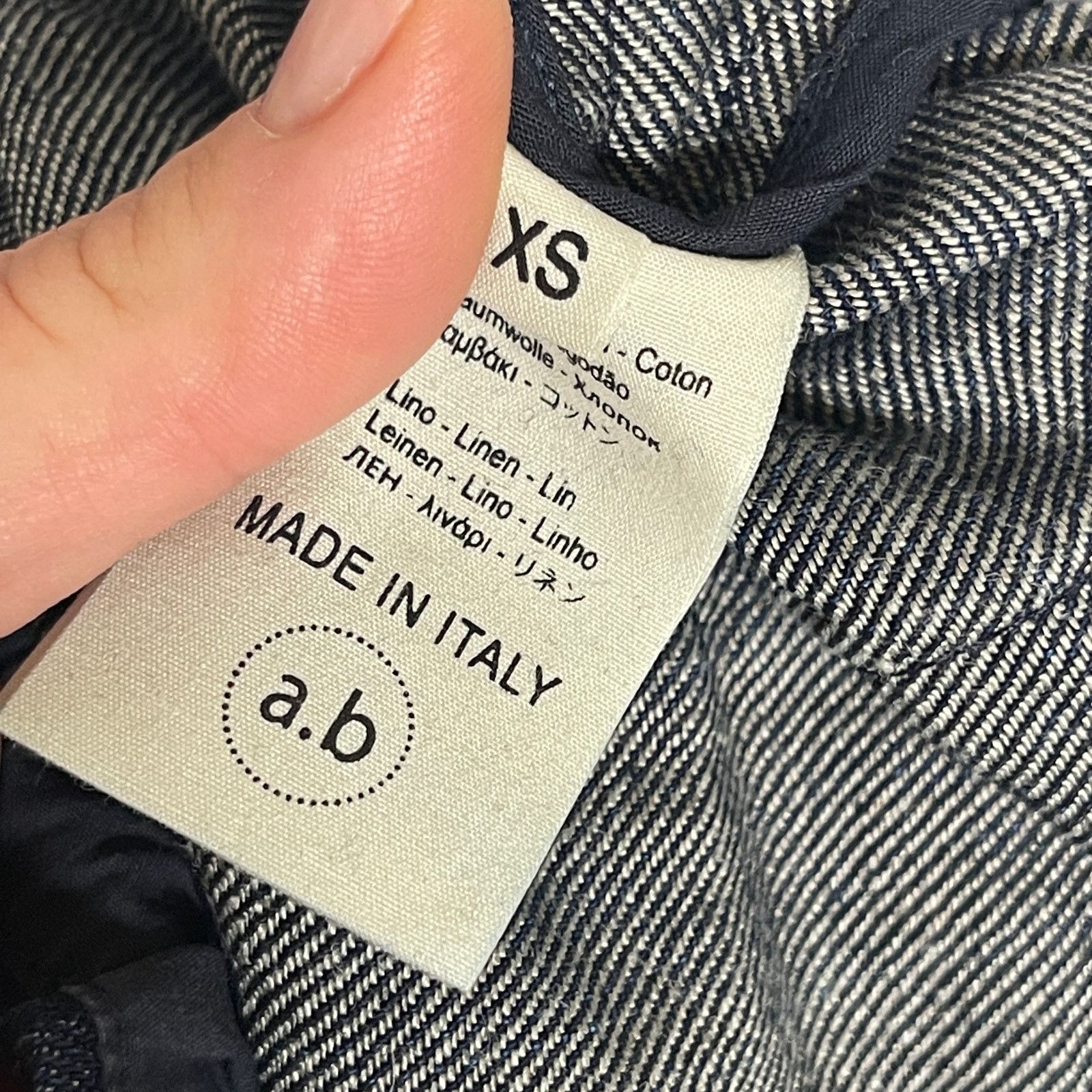 Other APUNTOB COTTON LINEN INDIGO PULL ON TROUSERS SZ XS Size 24" / US 00 / IT 34 - 5 Thumbnail