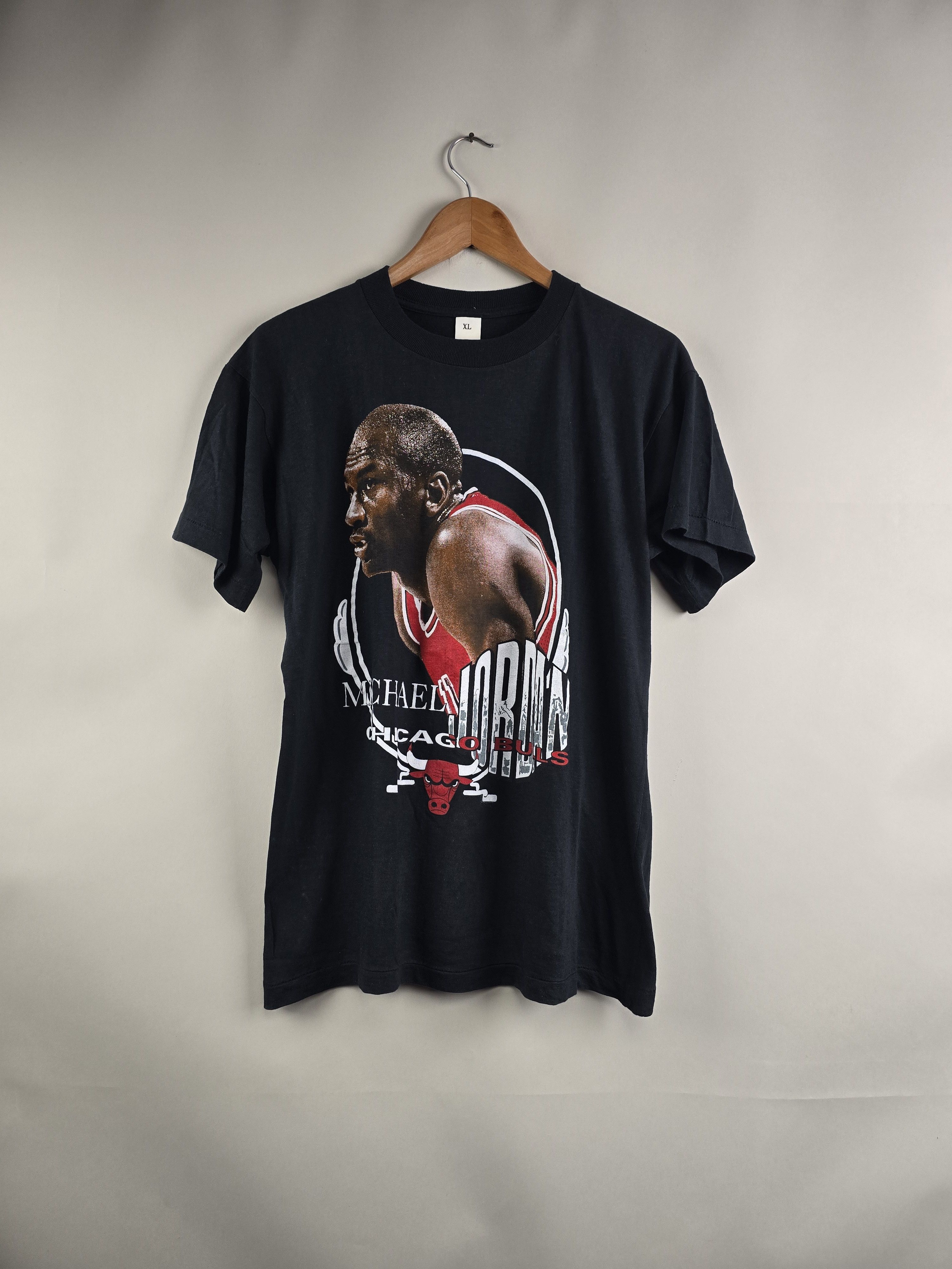 NBA × Vintage 90s NBA Chicago Bulls Michael Jordan XL 21.5" 27" Size US XL / EU 56 / 4 - 6 Thumbnail