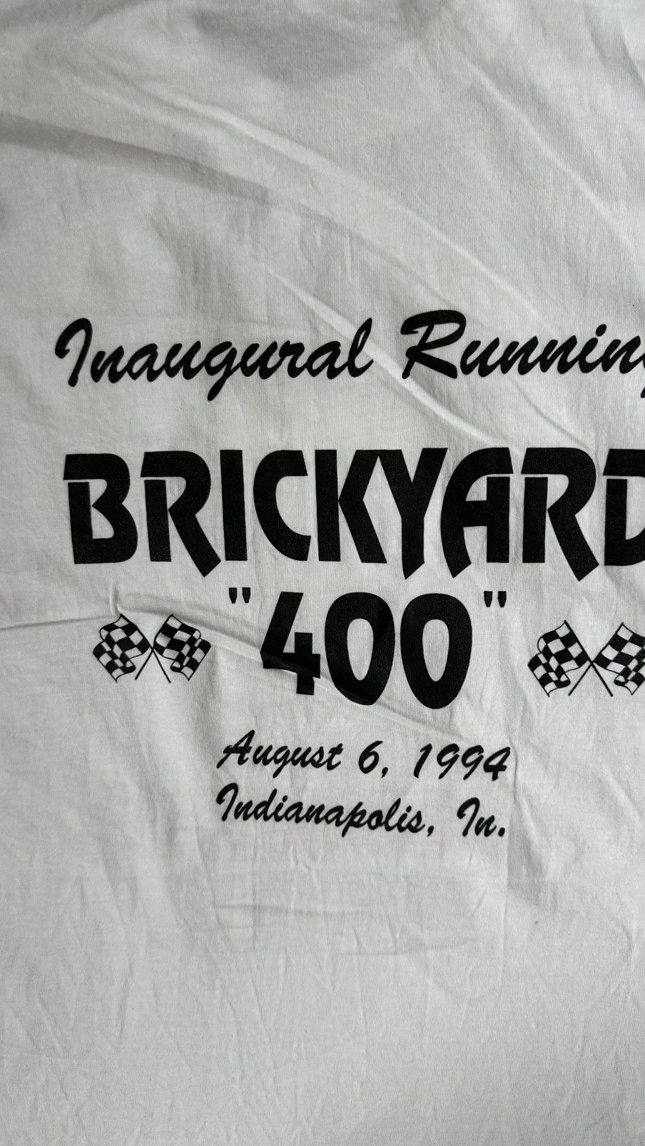 Vintage VINTAGE RACE LUNCH 500 INDIANAPOLIS RACING TEE Size US L / EU 52-54 / 3 - 6 Thumbnail
