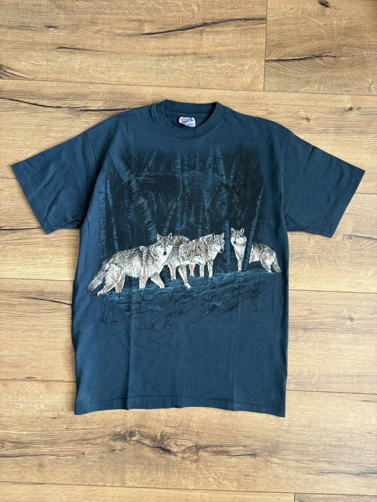 Vintage Vintage Wolf Graphic T-Shirt Hanes Beefy-T USA Made Size L Size US L / EU 52-54 / 3 - 1 Thumbnail