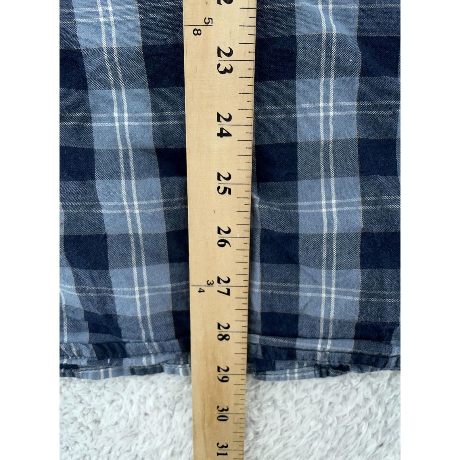 Carhartt Carhartt Shirt Mens Medium Blue Plaid Relaxed Fit Short Sleeve Button Down Work Size US M / EU 48-50 / 2 - 6 Thumbnail
