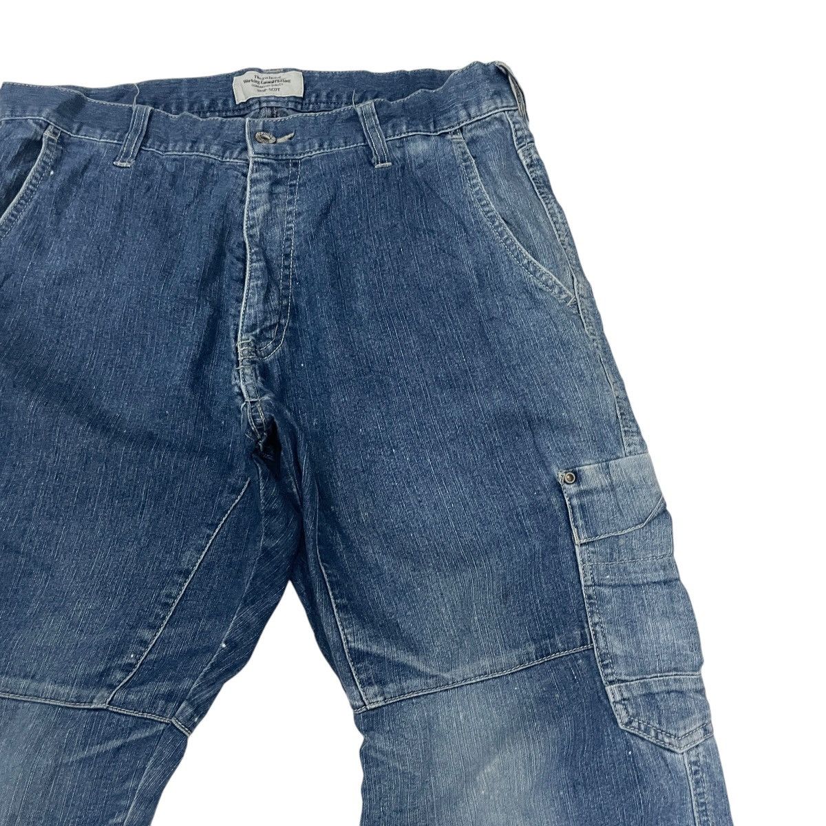 Japanese Brand Vintage Hop-scot Tactical Denim Jeans Size US 32 / EU 48 - 4 Thumbnail