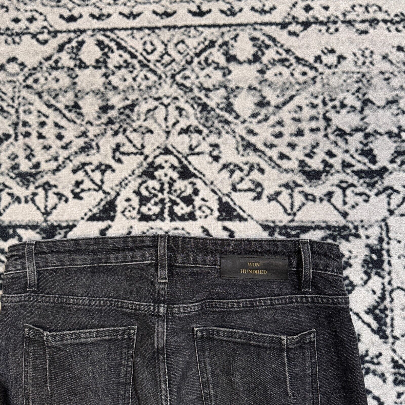 Vintage × Won Hundred Vintage Won Hundred Unisex Black Cotton Denim Pants Size W30 Size US 30 / EU 46 - 14 Thumbnail