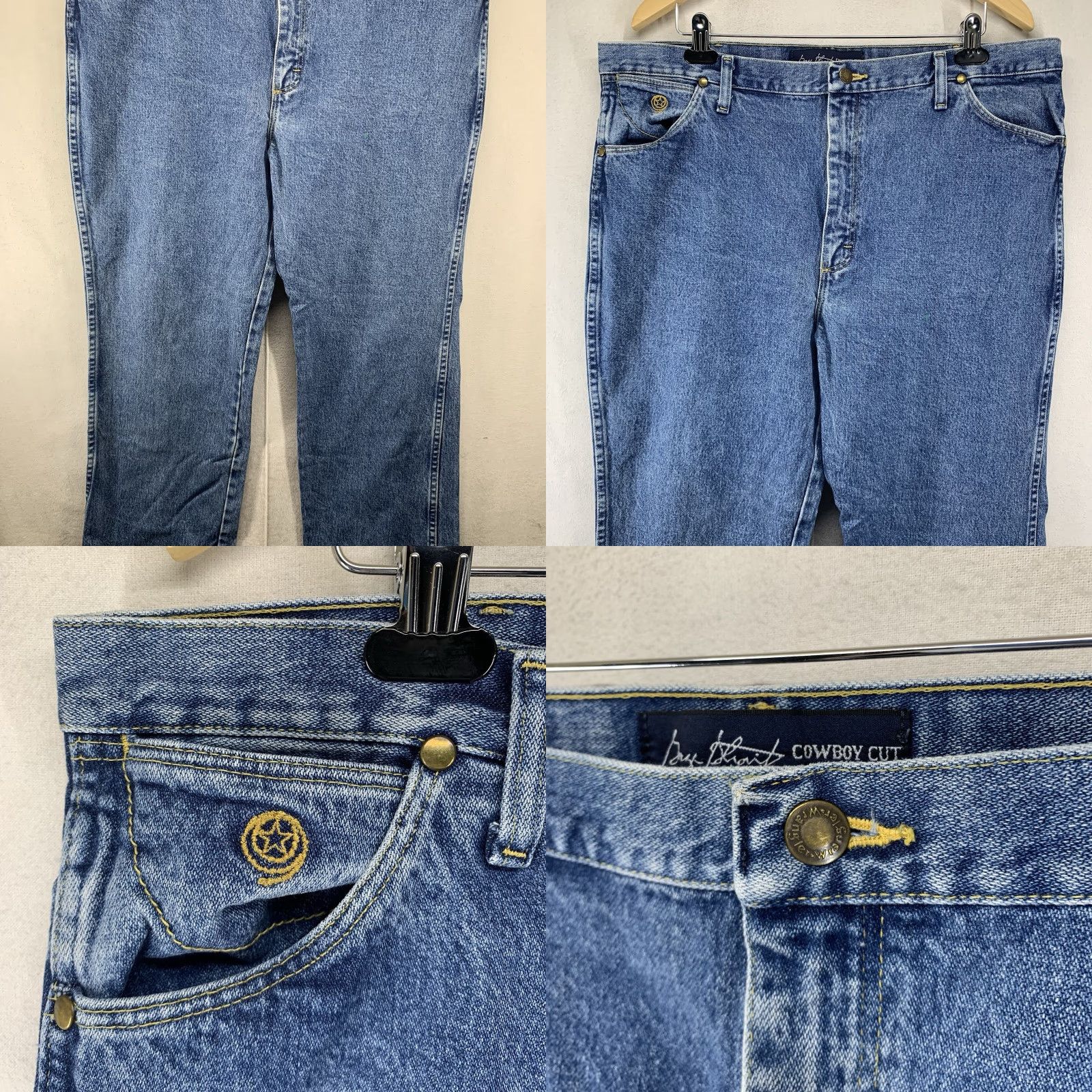 Wrangler VINTAGE Wrangler George Strait Cowboy Cut Mens Jeans 40x30 Western Retro Cotton Blue Size US 40 / EU 56 - 8 Thumbnail