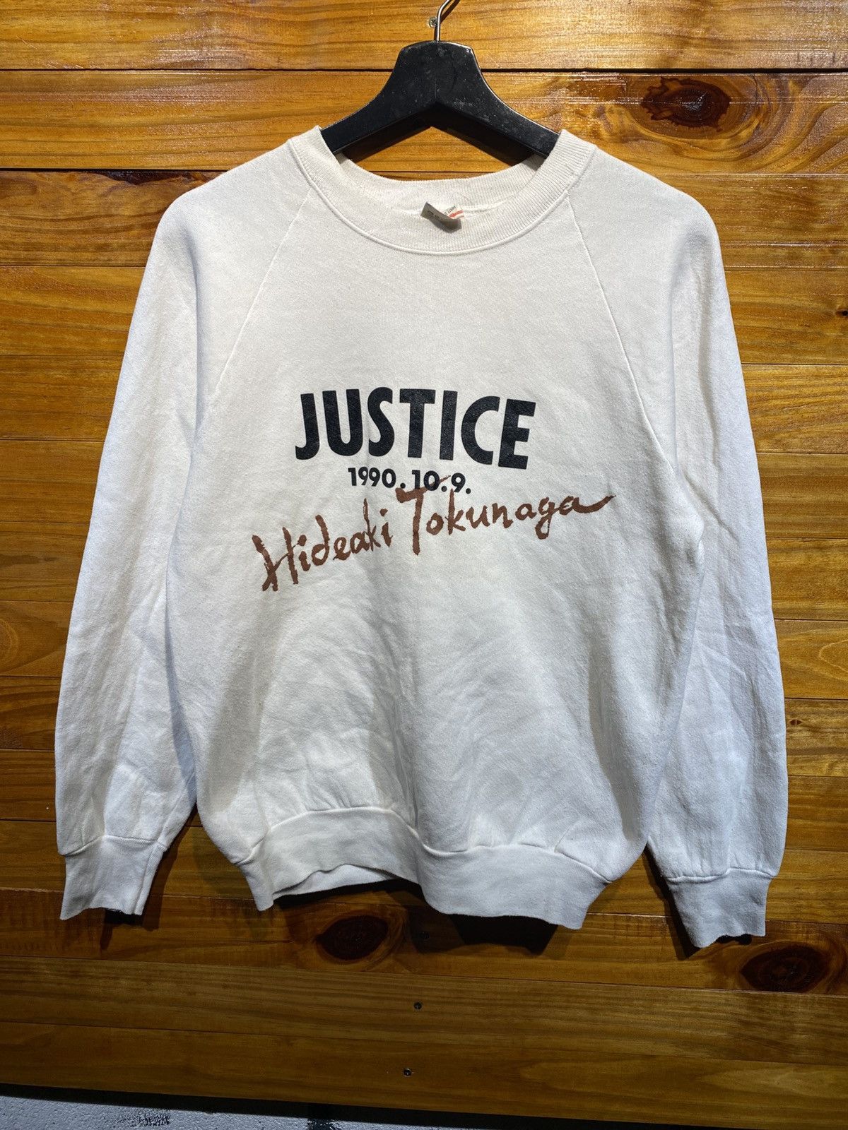 Band Tees Vintage 1990 Fruit of the Loom × Hideaki Tokunaga “Justice” Size US M / EU 48-50 / 2 - 3 Thumbnail