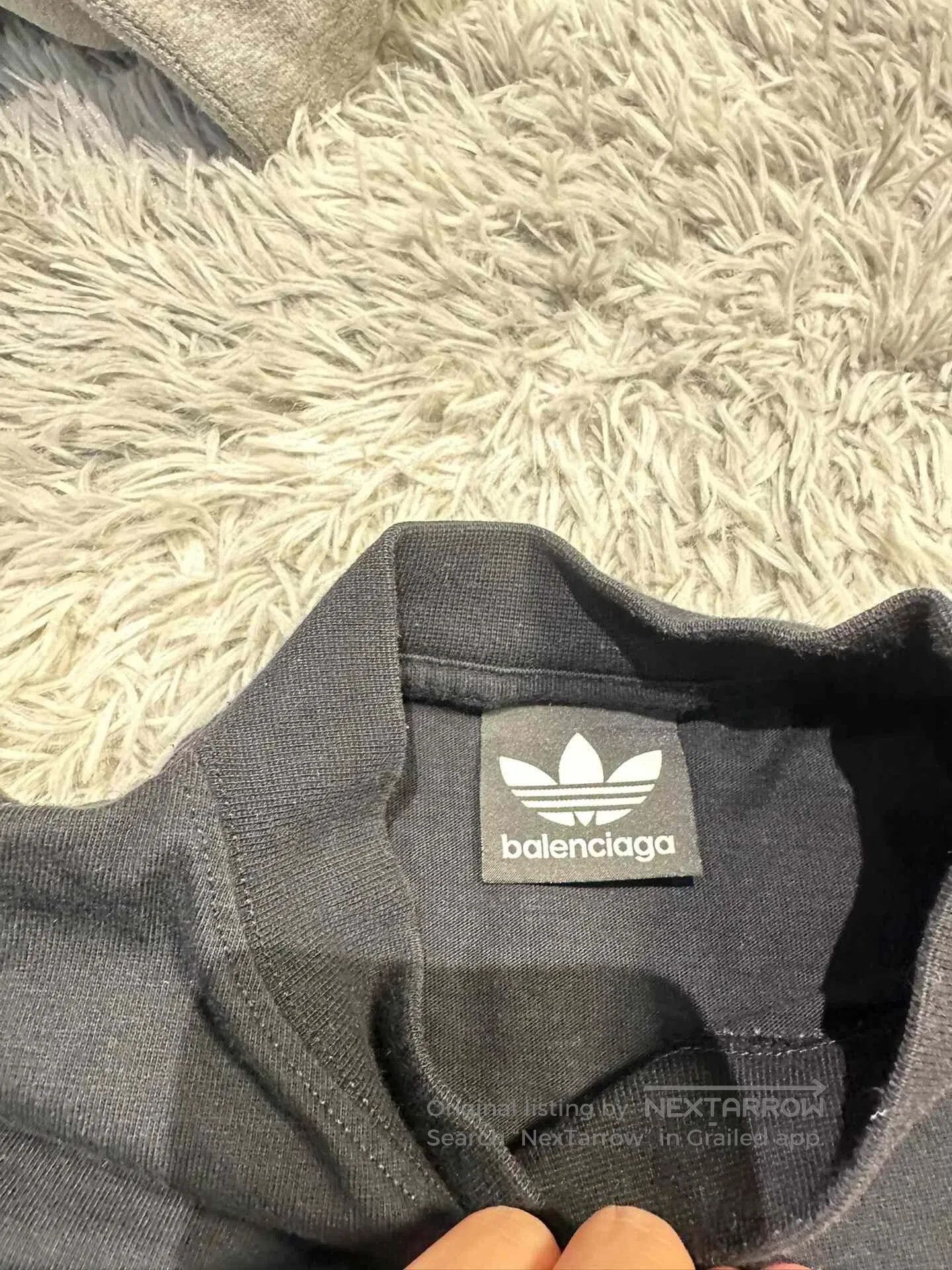 Balenciaga Balenciaga x Adidas Black Embroidered T. Size US L / EU 52-54 / 3 - 4 Thumbnail