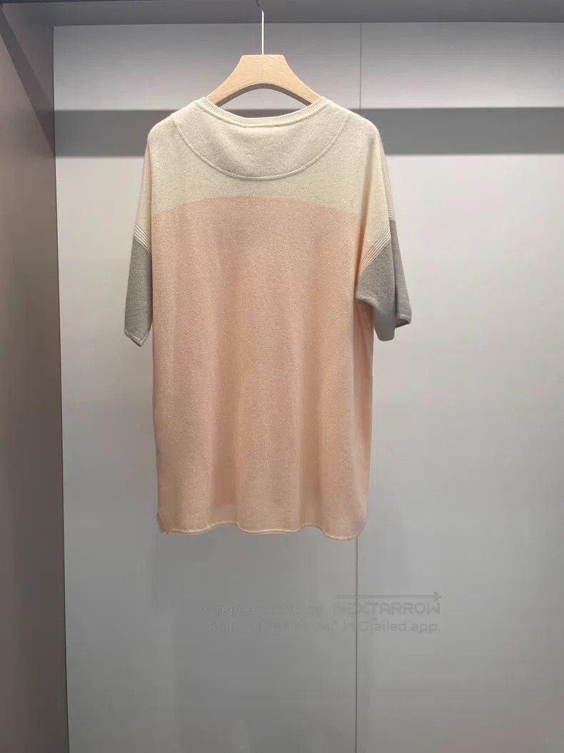 Loro Piana Loro Piana Moss Pink Cashmere T-Shirt Size M / US 6-8 / IT 42-44 - 2 Thumbnail