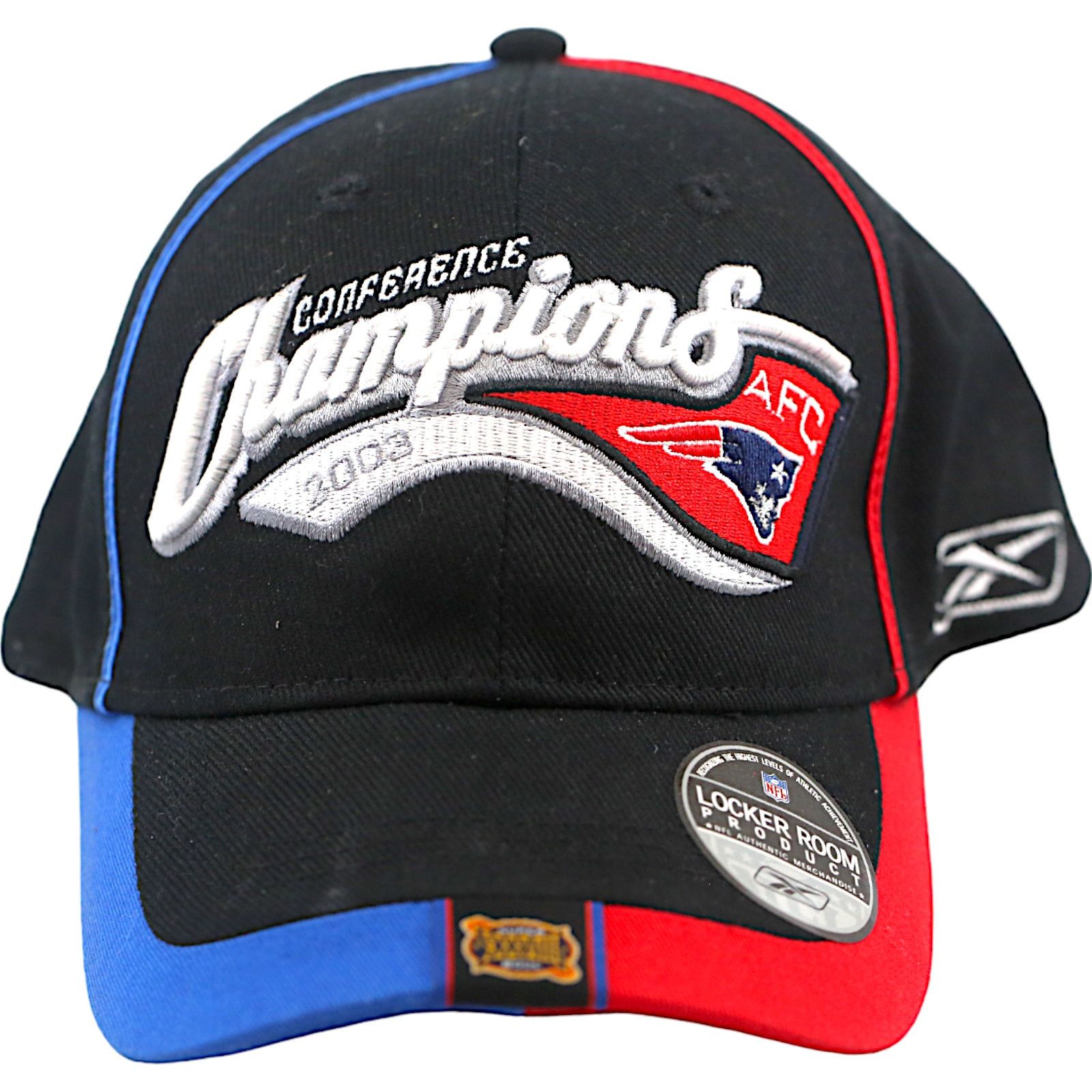 NFL × Reebok New England Patriots 2003 AFC Champions Reebok Hat - New Size ONE SIZE - 1 Thumbnail