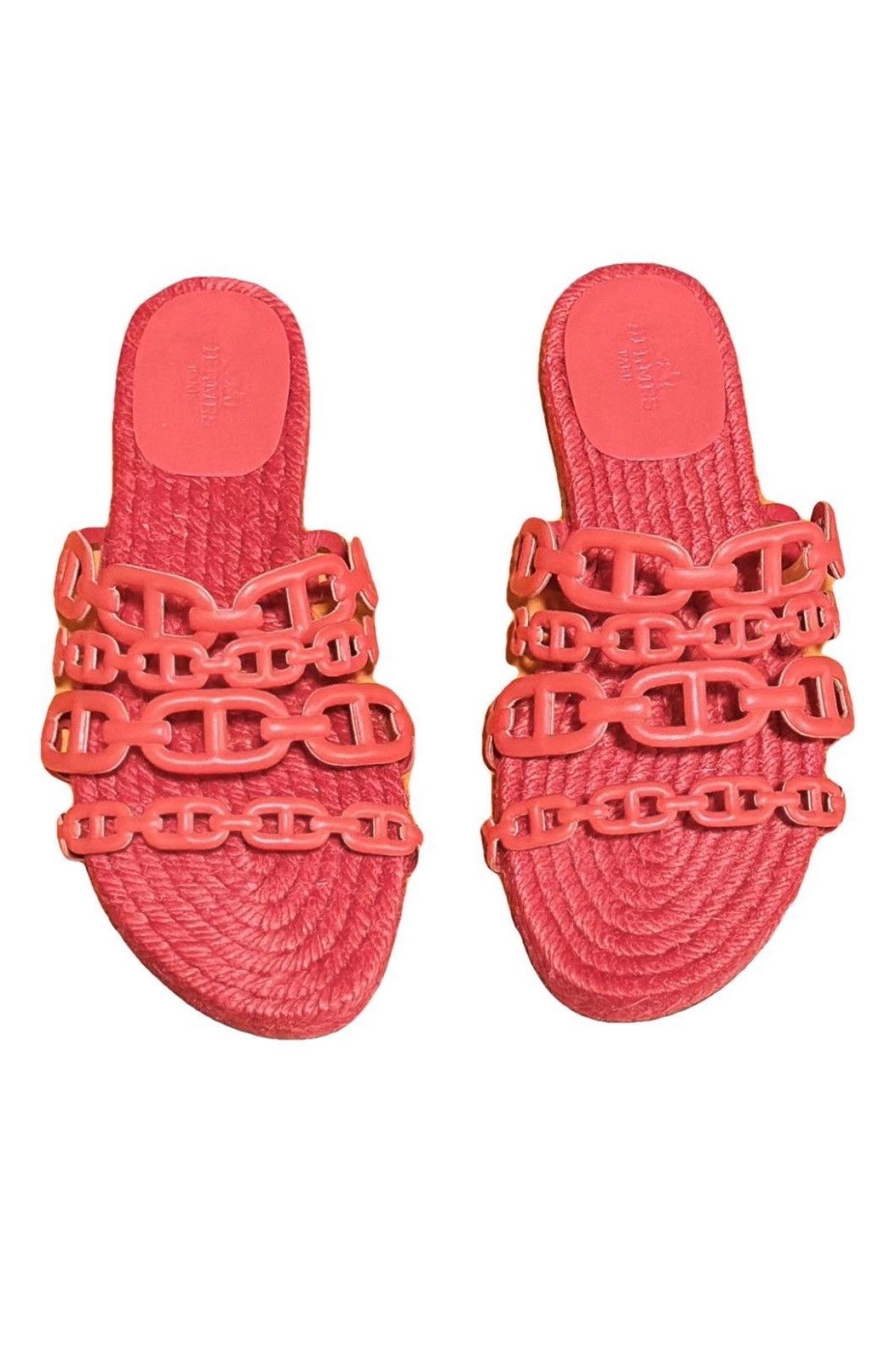 Hermes NWOT HERMES ANCONE Espadrilles Fem ancone Rouge Bali 35 Size US 5 / IT 35 - 8 Thumbnail