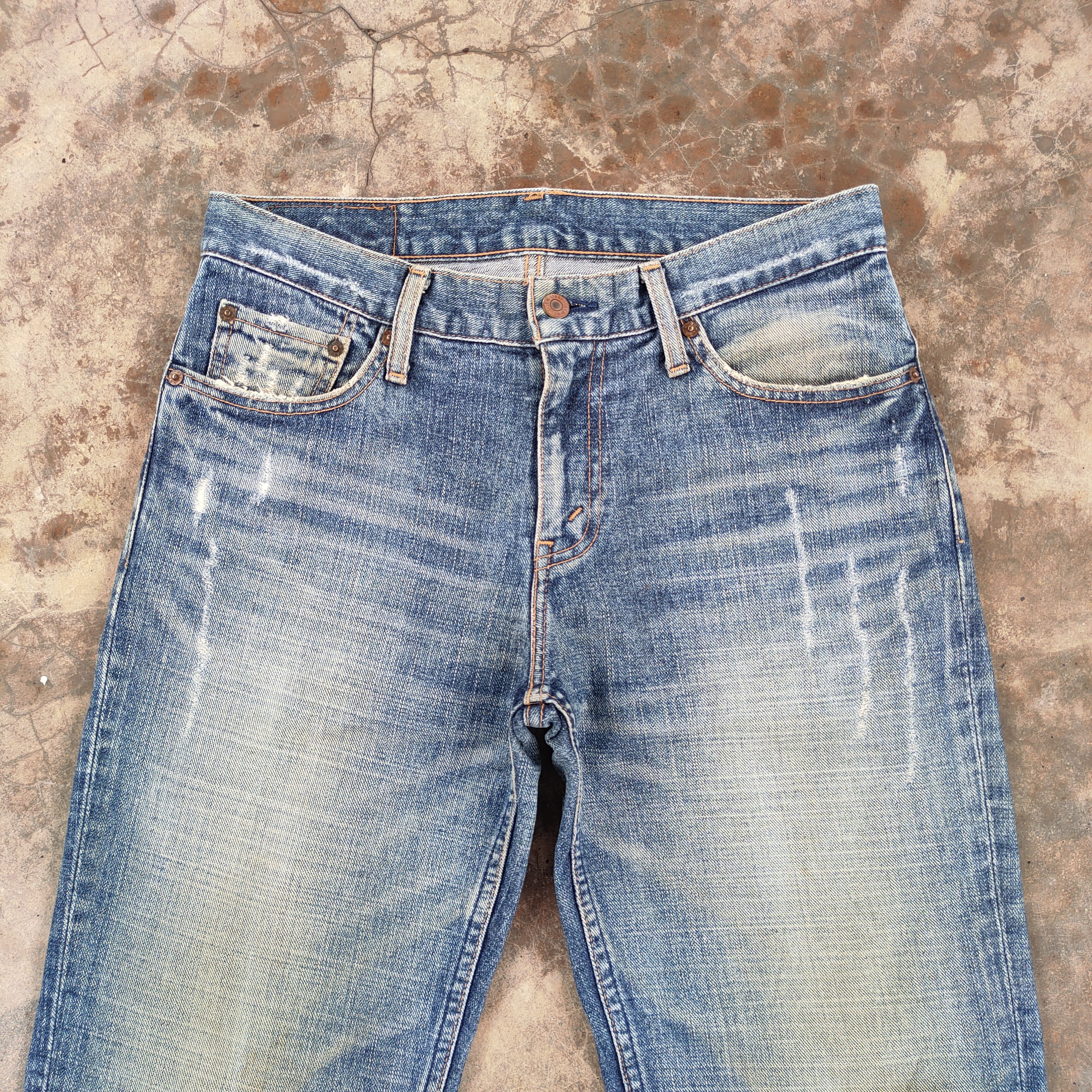 Levi's Vintage Clothing Vintage Levi's 533 faded ripped jeans denim pants Size US 32 / EU 48 - 3 Thumbnail