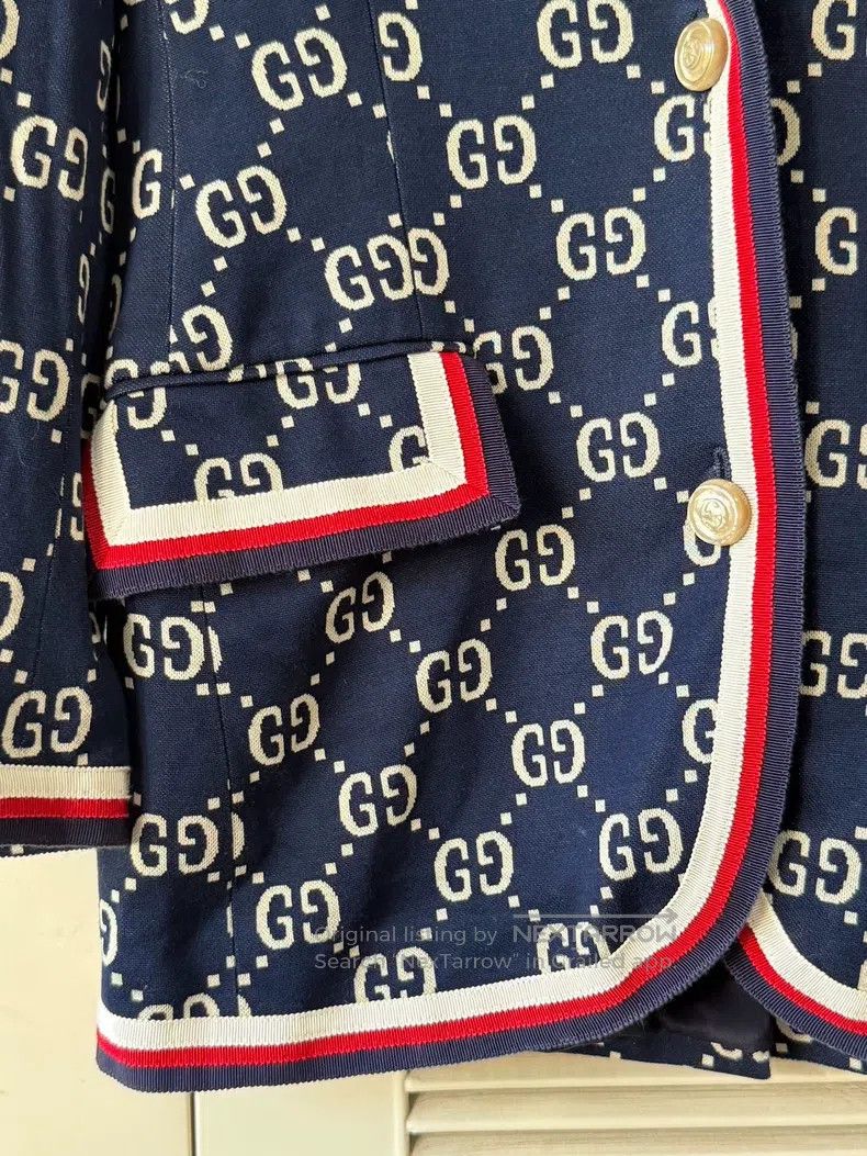 Gucci Gucci Full print double G suit jacket Size XS / US 0-2 / IT 36-38 - 4 Thumbnail