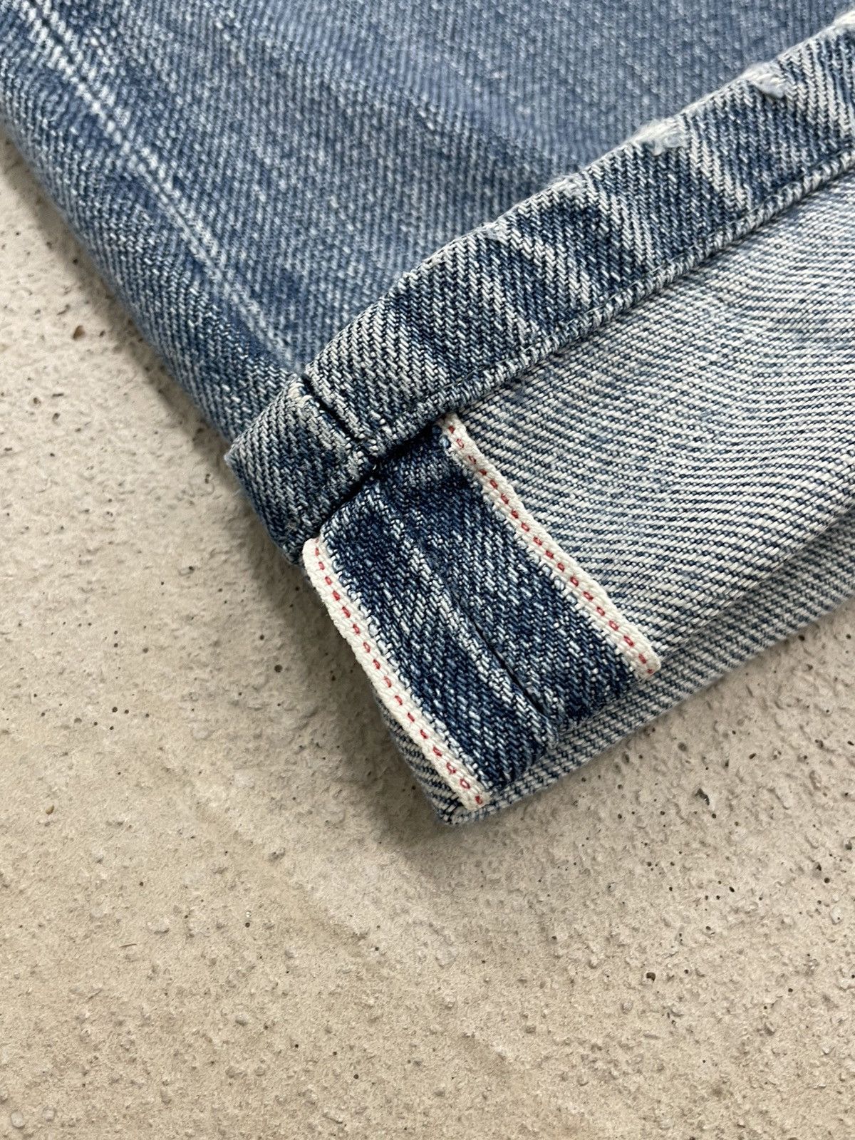 Levi's Vintage 90s Repro Levis 502 Selvedge Redline Big E Size US 30 / EU 46 - 12 Thumbnail