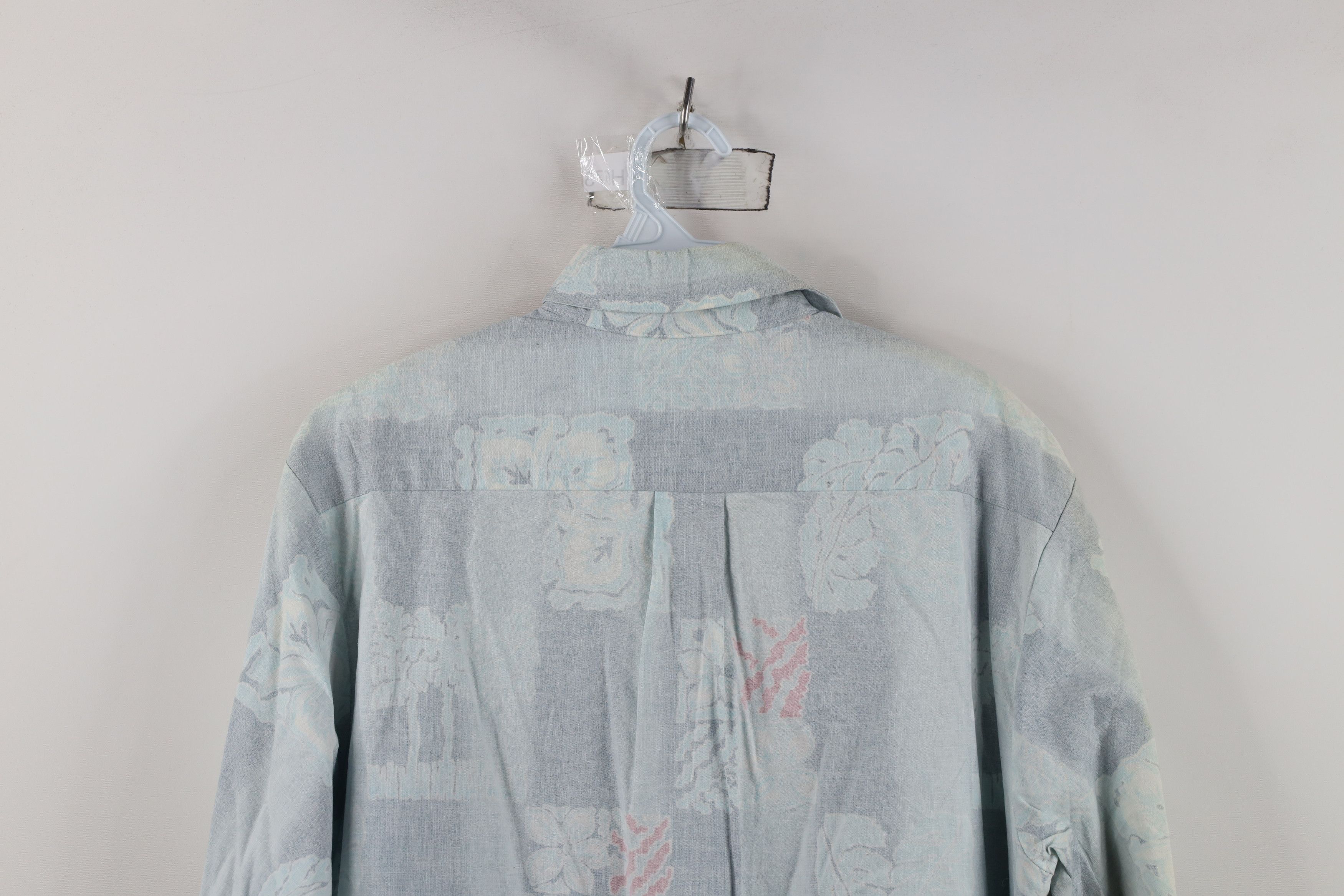 Vintage Vintage 90s Streetwear Reverse Floral Button Down Polo USA Size US L / EU 52-54 / 3 - 11 Thumbnail
