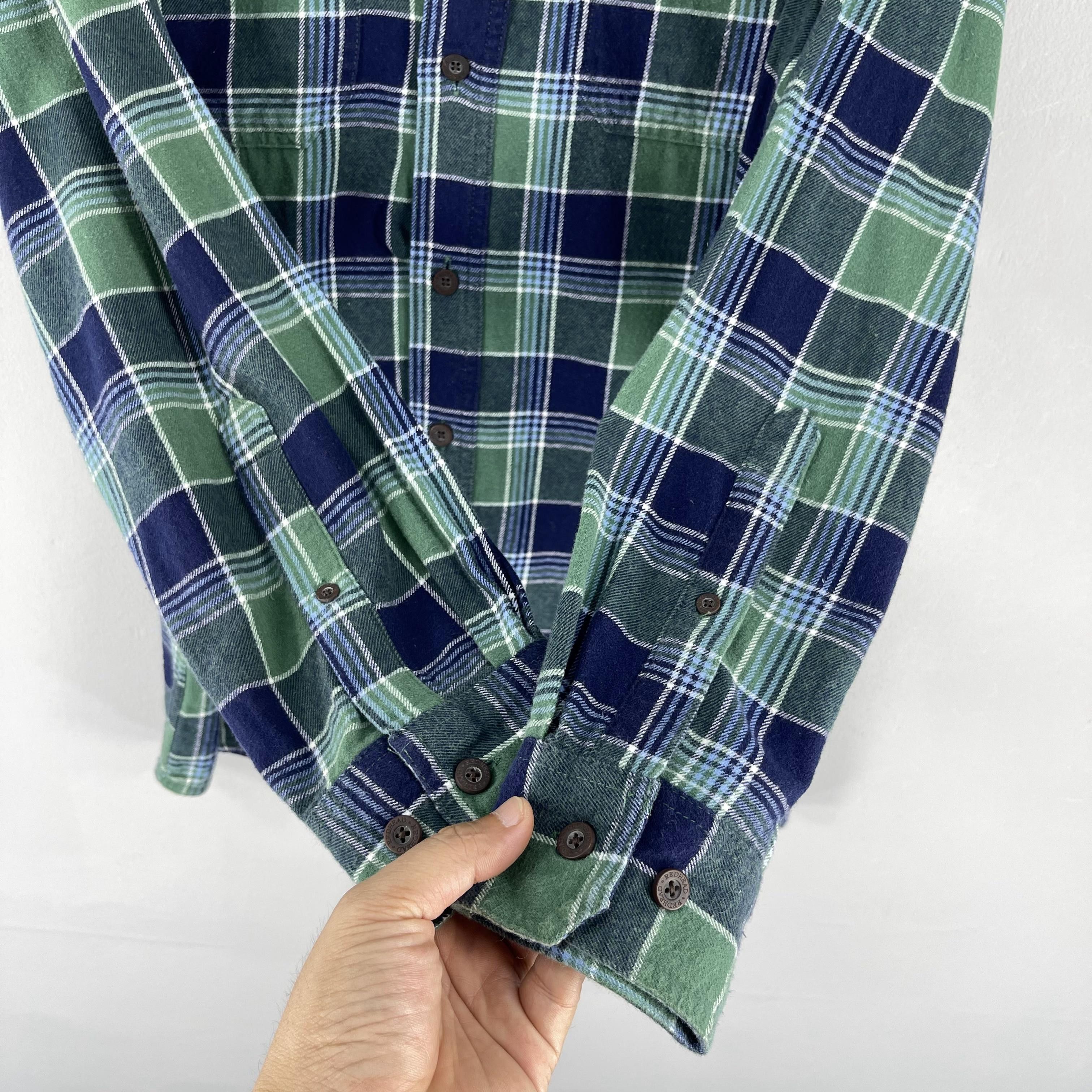 Flannel Vintage 90's RED HEAD Checkered Tartan Flannel Button Up Size US M / EU 48-50 / 2 - 5 Thumbnail