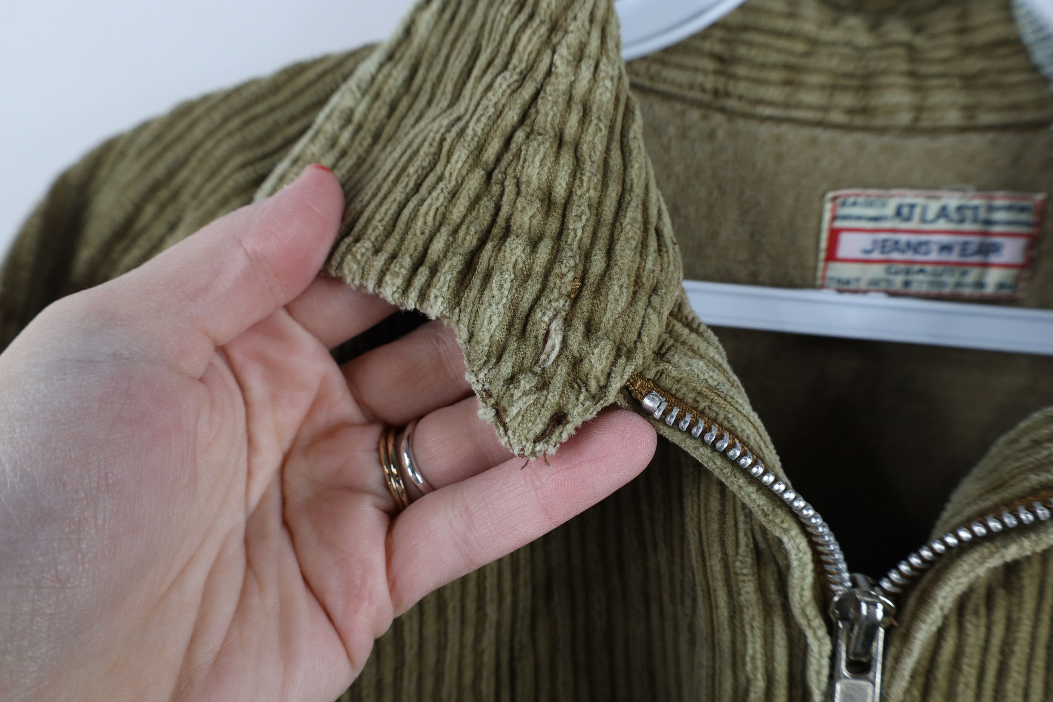 Vintage Vintage 90s Y2K Streetwear Full Zip Corduroy Shirt Jacket Size M / US 6-8 / IT 42-44 - 7 Thumbnail
