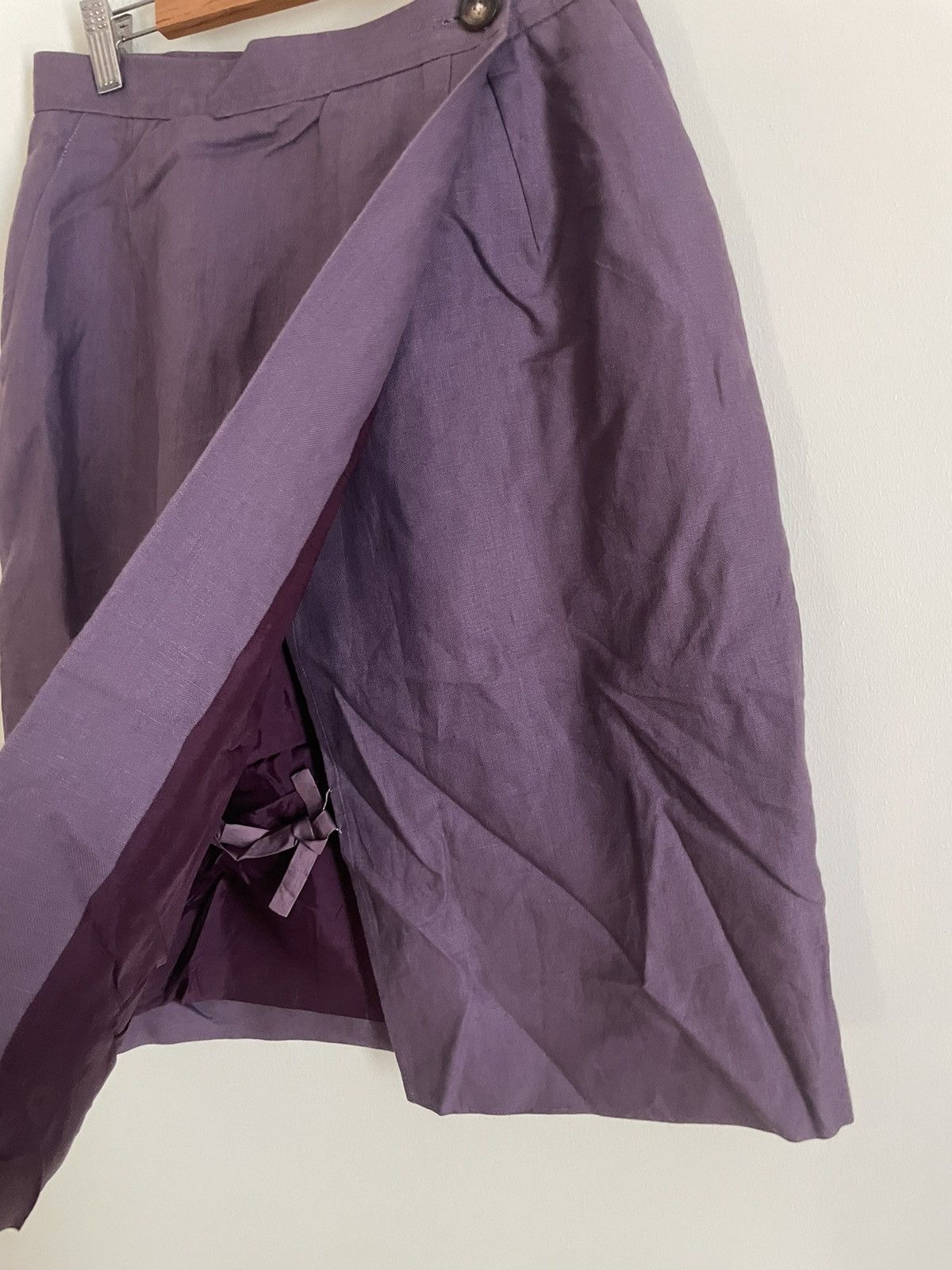 Yves Saint Laurent Yves Saint Laurent 90s Wrap Skirt Size 26" / US 2 / IT 38 - 3 Thumbnail