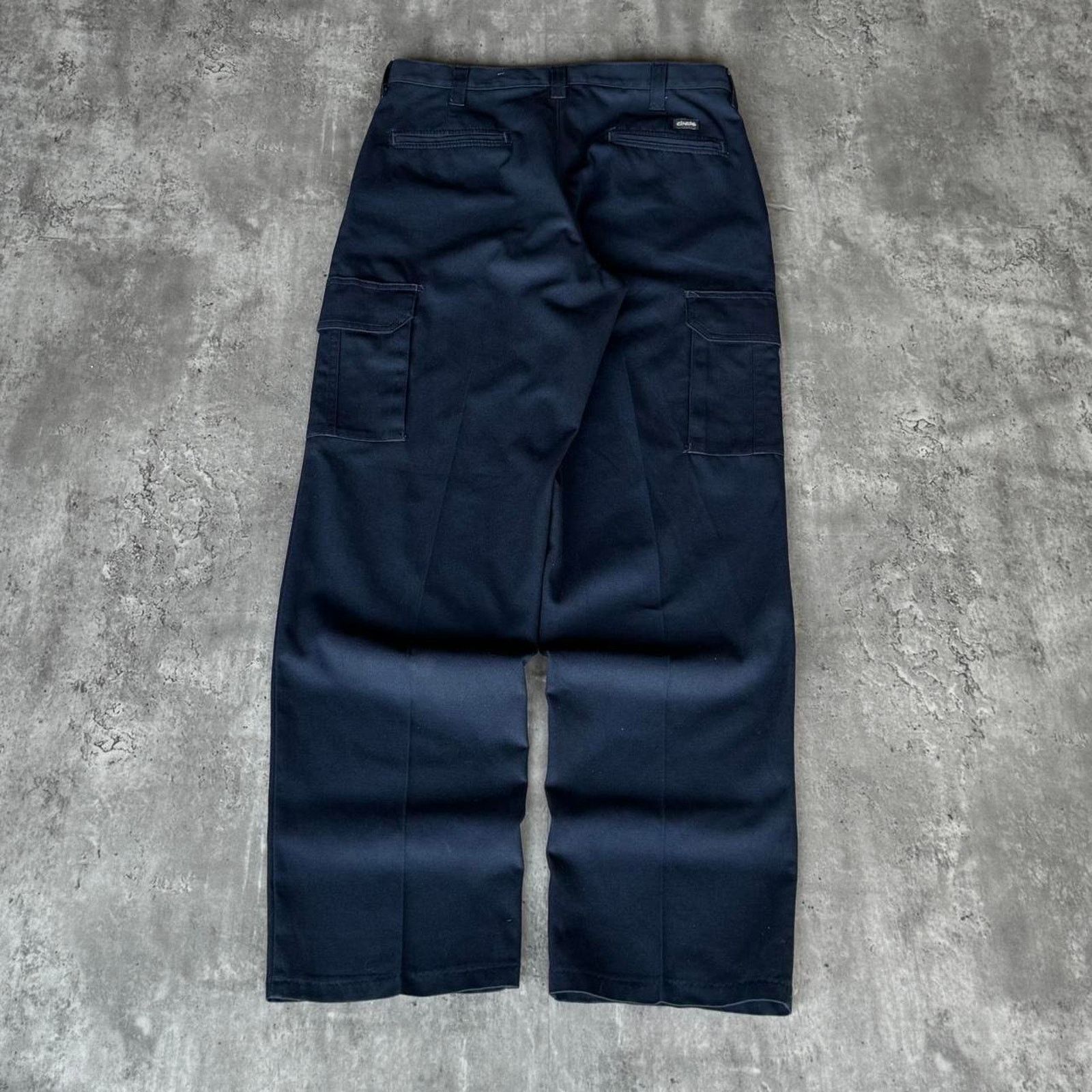 Japanese Brand × Vintage Vintage Navy Blue Y2K Cargo Utility Technical Workwear Pants Size US 33 - 2 Thumbnail