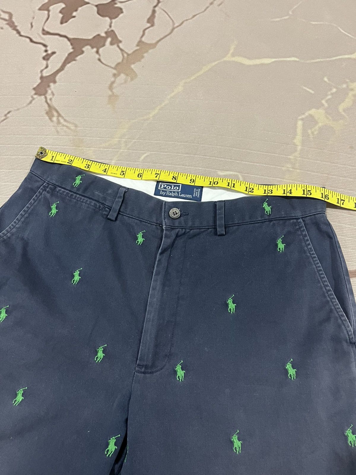 Polo Ralph Lauren Polo Ralph Lauren All Over Pony Shorts Navy 32 Rare Size US 32 / EU 48 - 9 Thumbnail