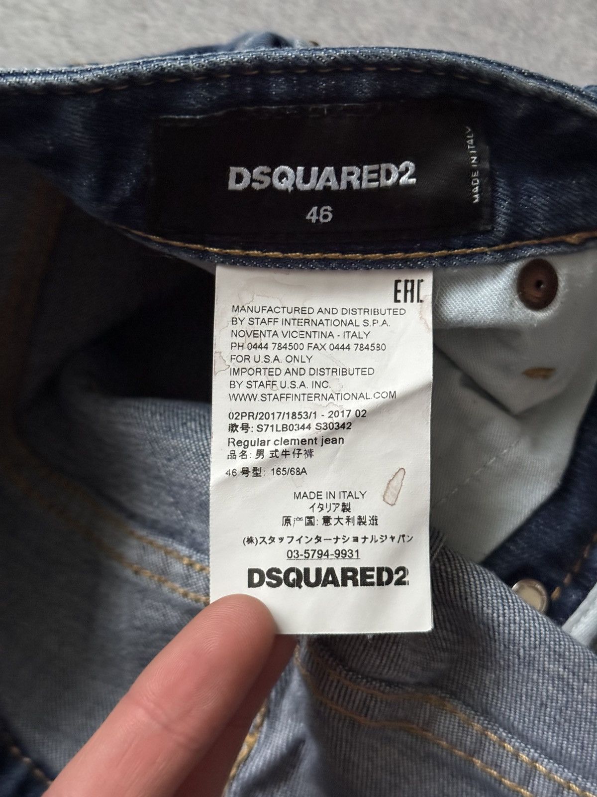 Dsquared2 Dsquared2 46 regural clement denim pant jean trouser chino Size 26" / US 2 / IT 38 - 15 Thumbnail
