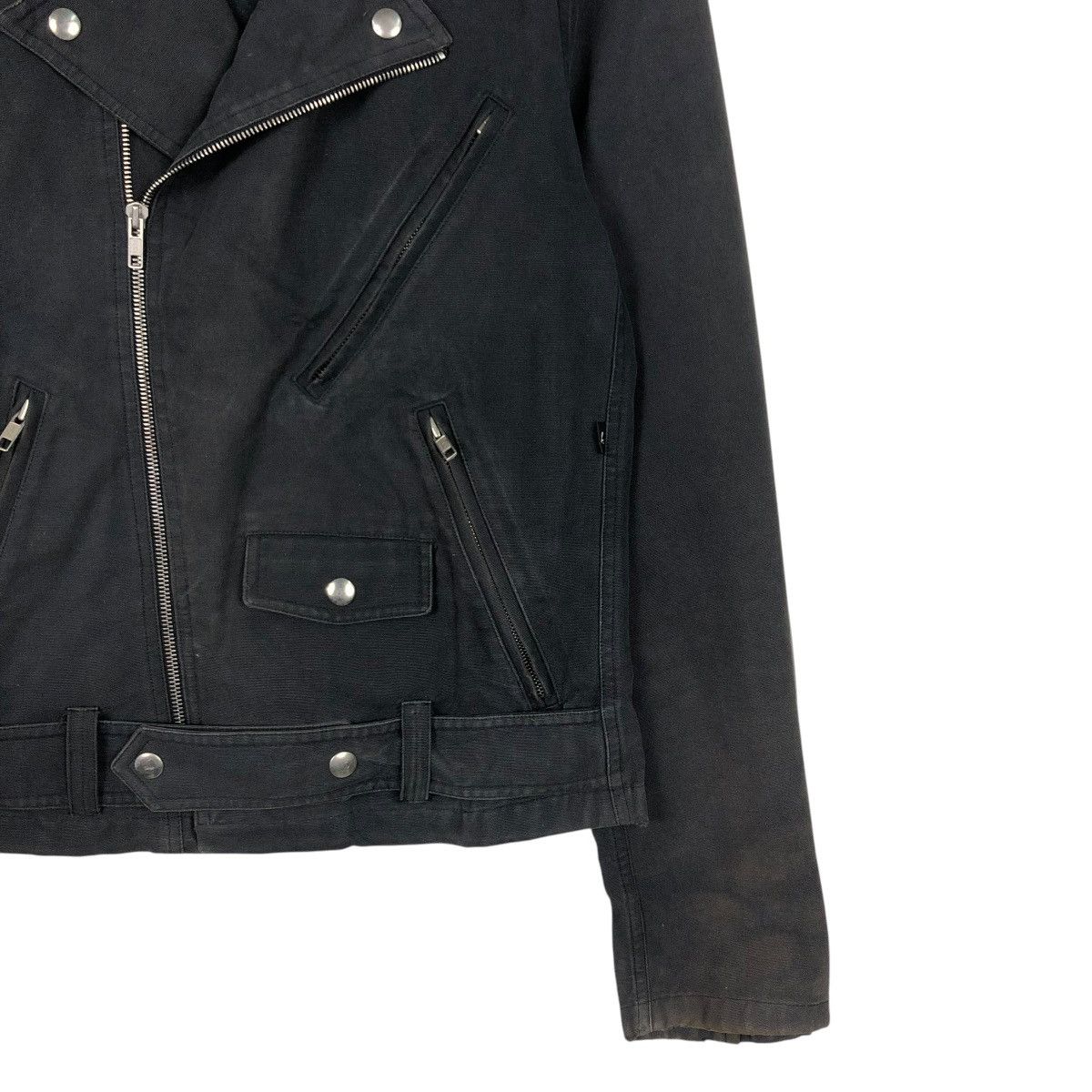 agnes b. 🔥CROPPED BIKER JACKET AGNES B. DOUBLE COLLAR Size US S / EU 44-46 / 1 - 7 Thumbnail